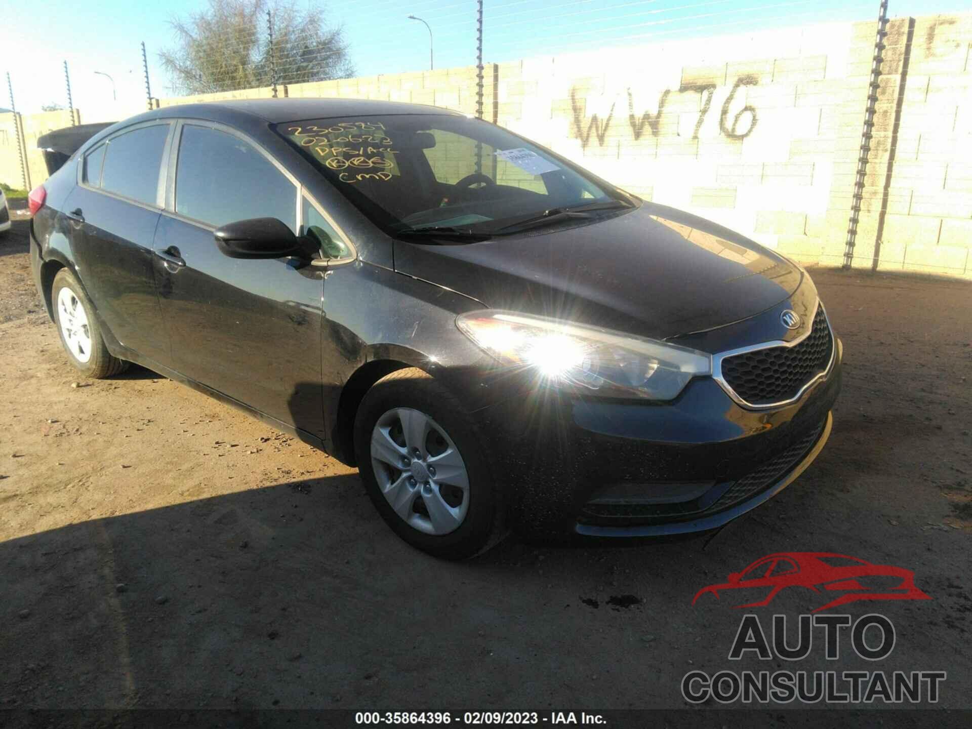 KIA FORTE 2016 - KNAFK4A63G5496615