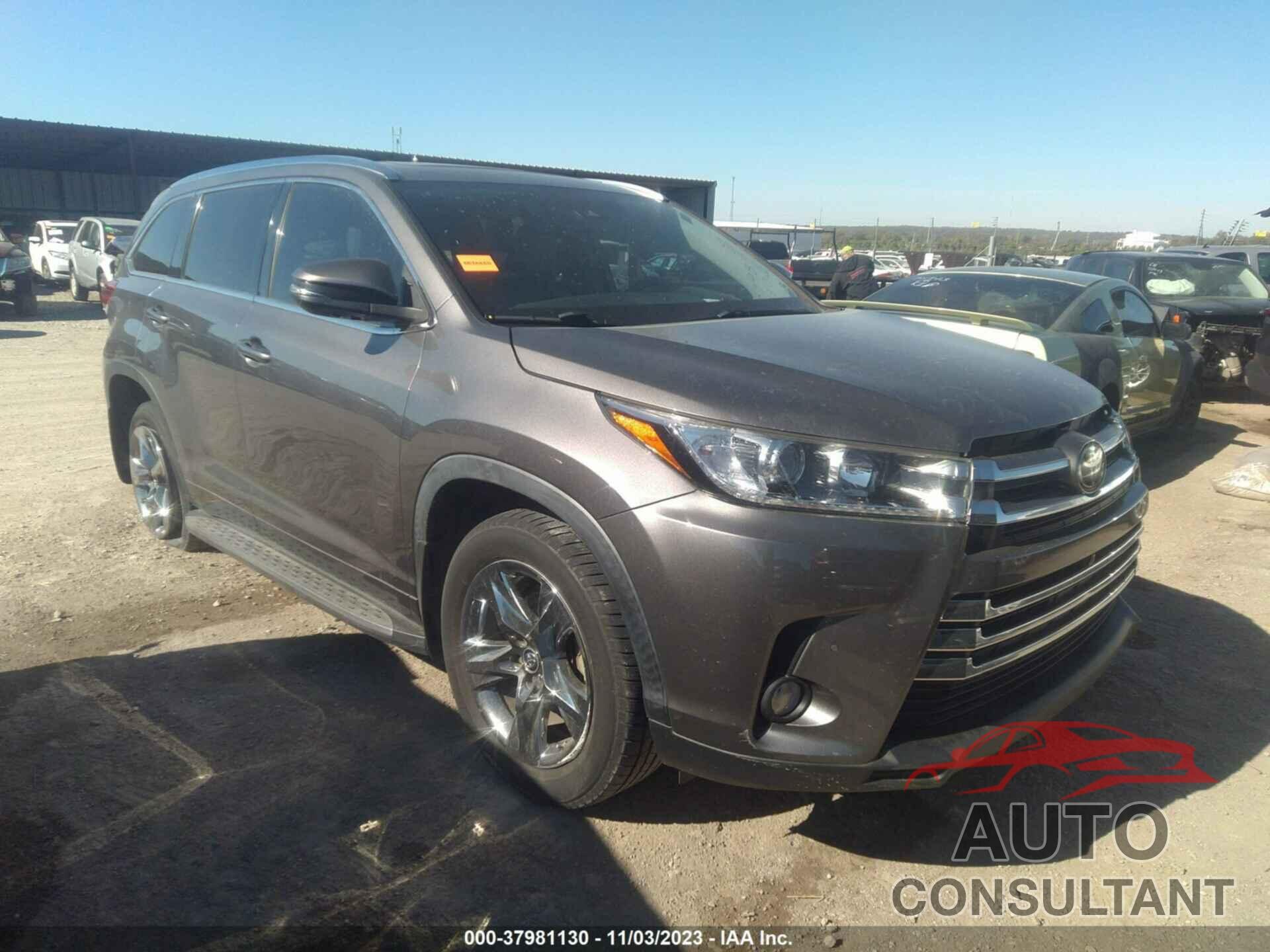 TOYOTA HIGHLANDER 2018 - 5TDYZRFH5JS279986