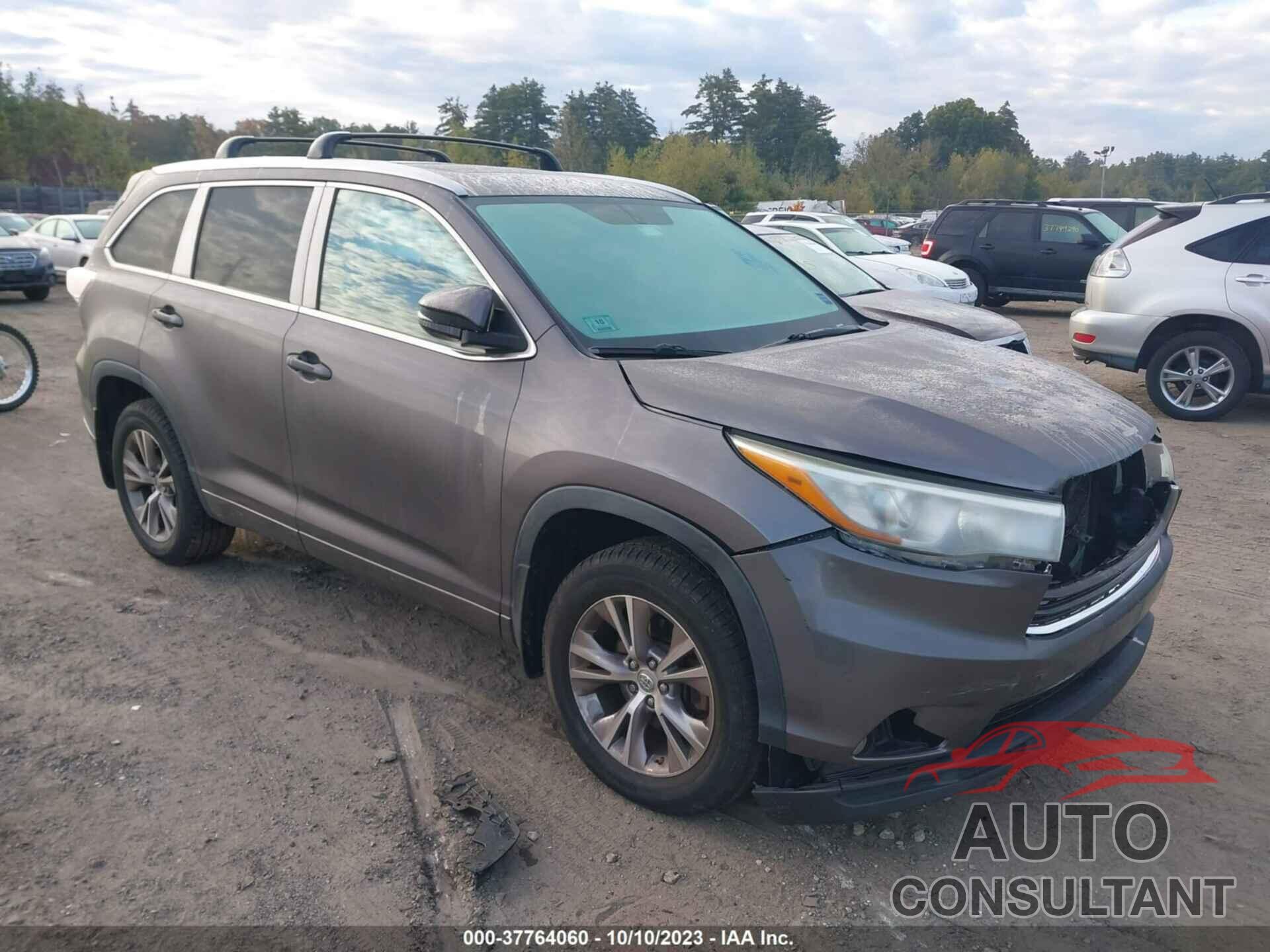 TOYOTA HIGHLANDER 2015 - 5TDJKRFH1FS189439