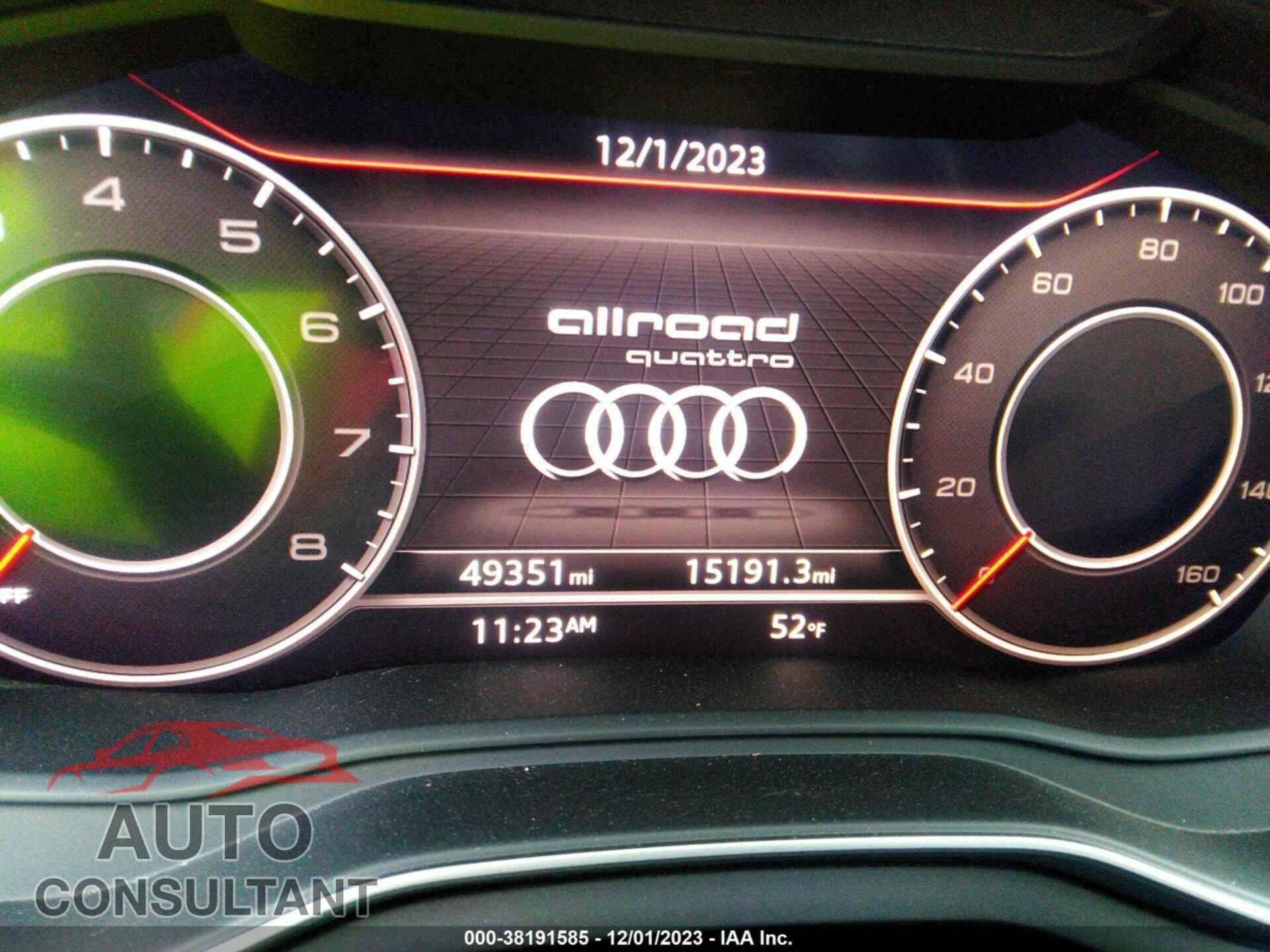 AUDI A4 ALLROAD 2017 - WA18NAF46HA043312