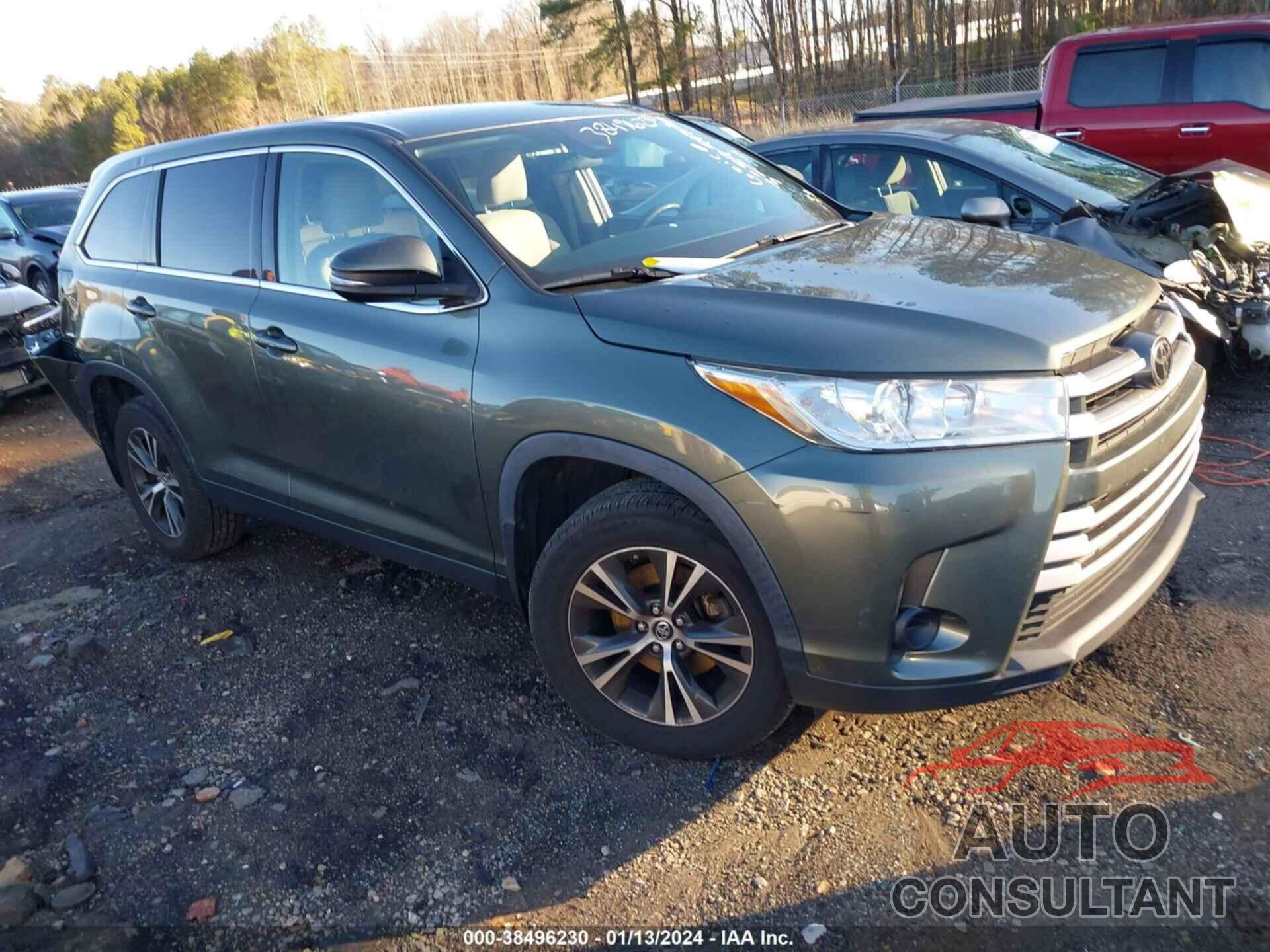 TOYOTA HIGHLANDER 2019 - 5TDBZRFH8KS724180