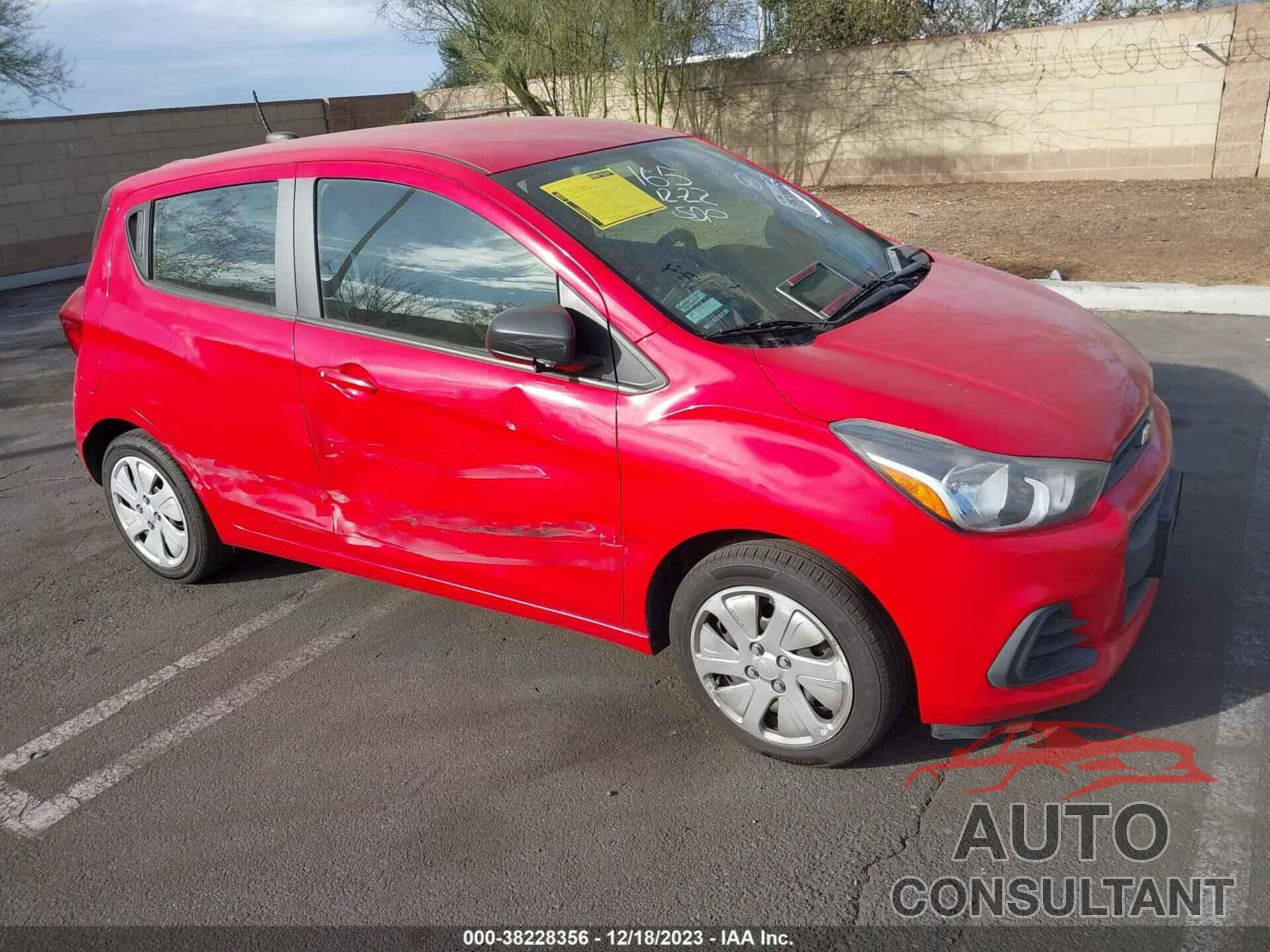 CHEVROLET SPARK 2016 - KL8CB6SA4GC538637