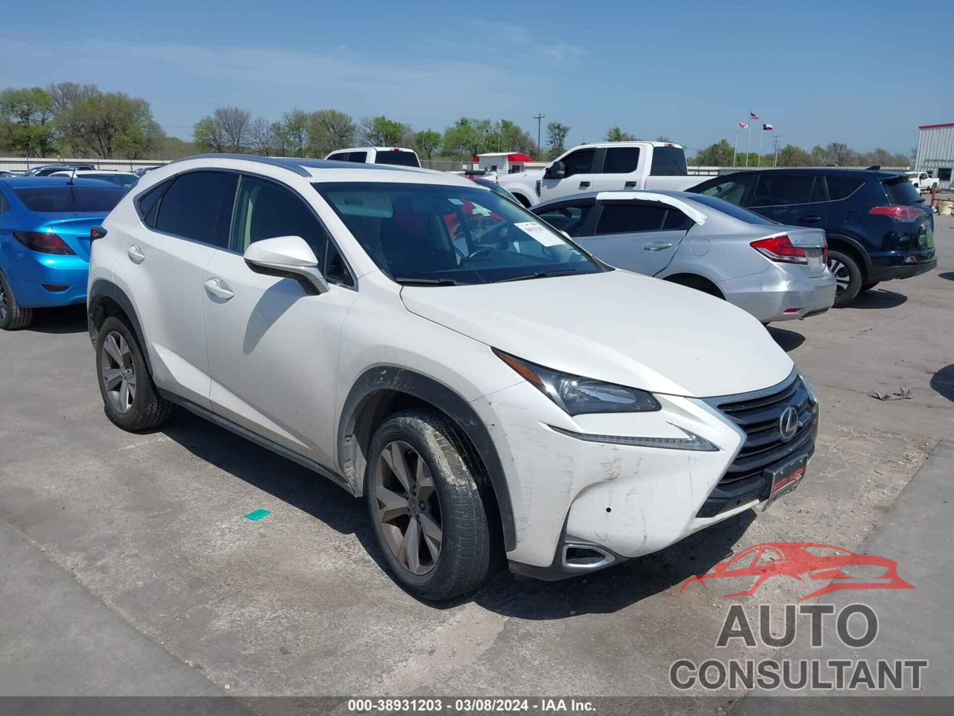 LEXUS NX 200T 2017 - JTJYARBZXH2066326