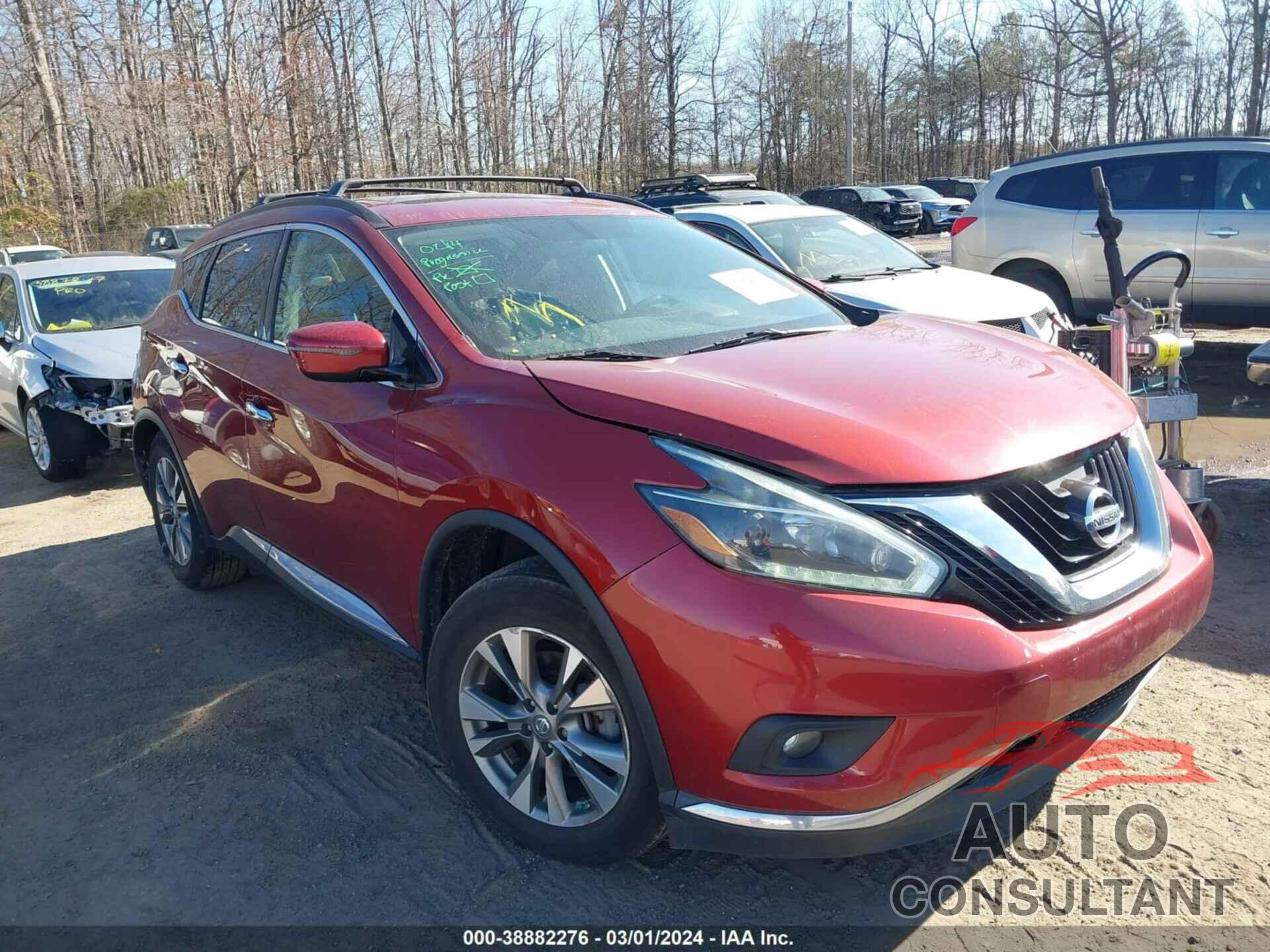 NISSAN MURANO 2018 - 5N1AZ2MH0JN126011