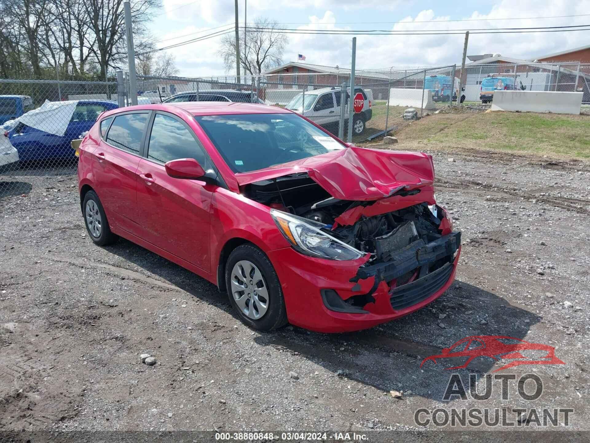 HYUNDAI ACCENT 2017 - KMHCT5AEXHU350893