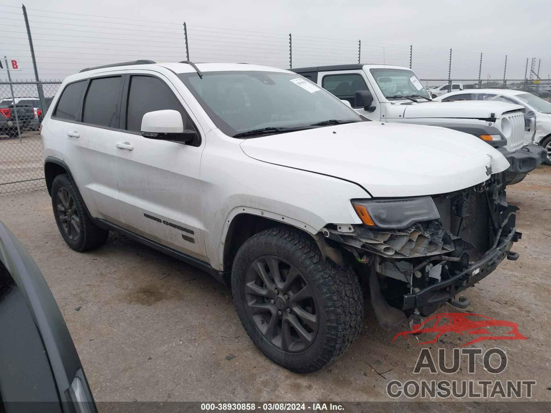 JEEP GRAND CHEROKEE 2016 - 1C4RJFBGXGC406068