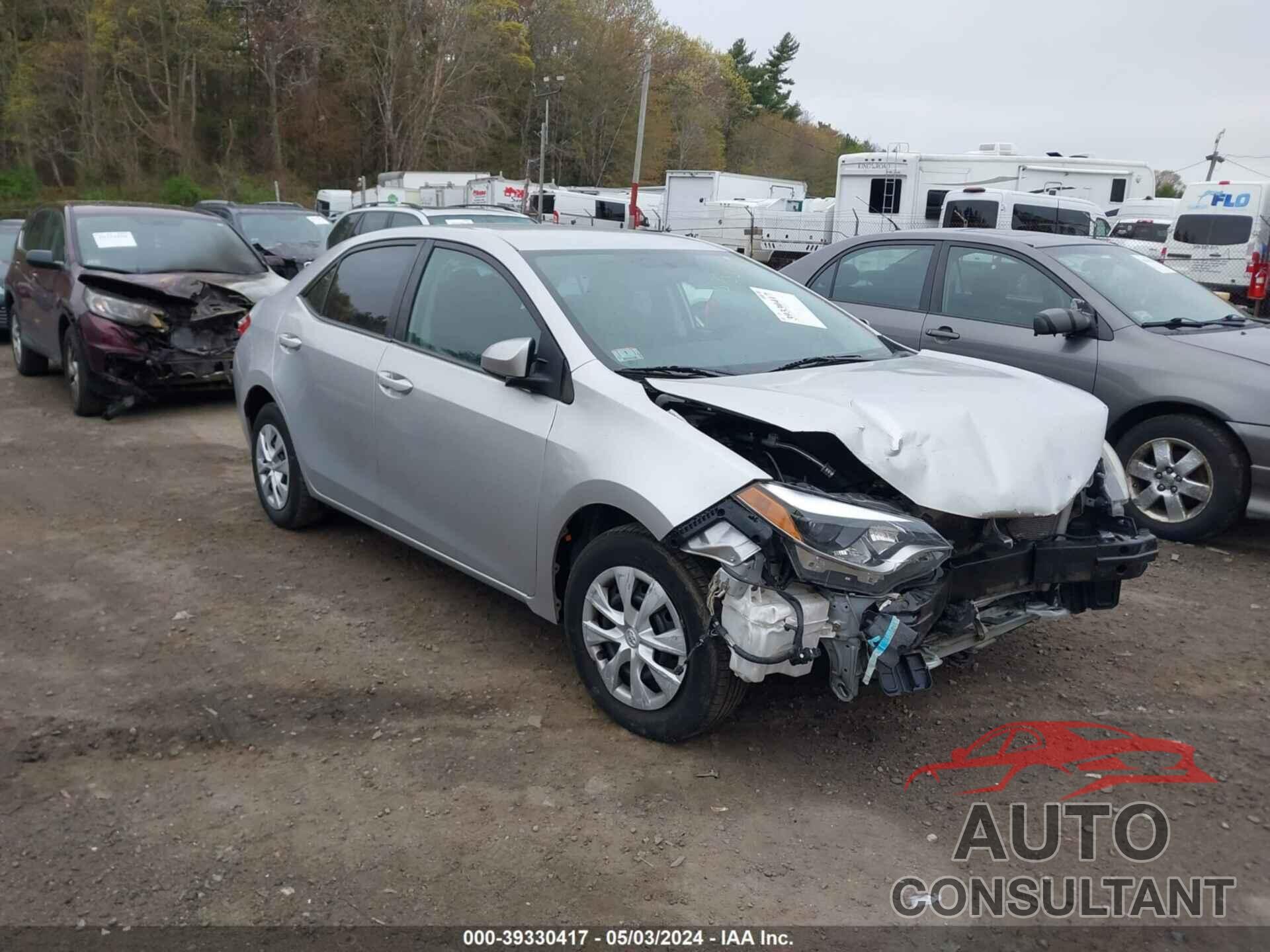 TOYOTA COROLLA 2016 - 2T1BURHE3GC497739