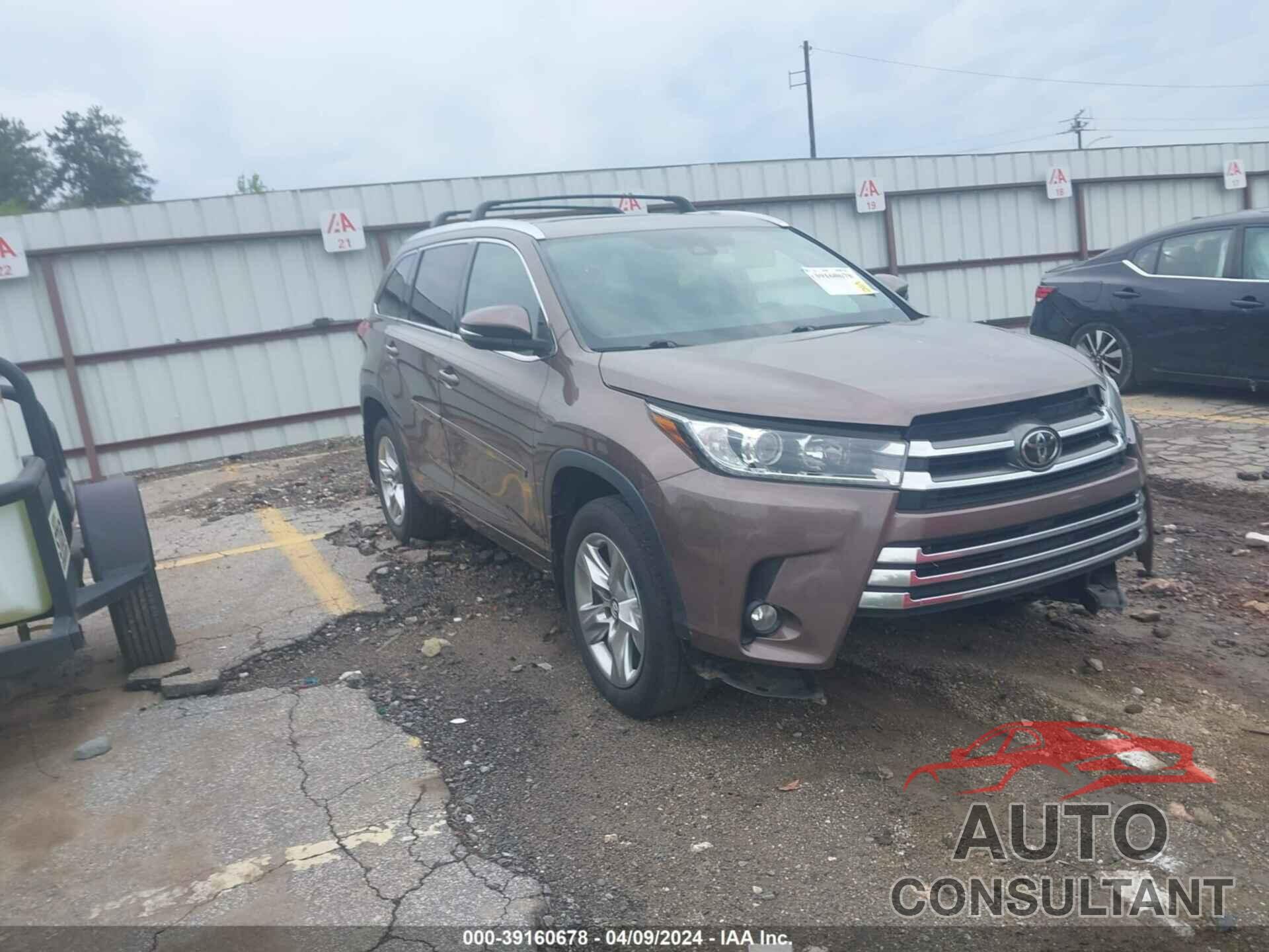 TOYOTA HIGHLANDER 2017 - 5TDDZRFH0HS436512