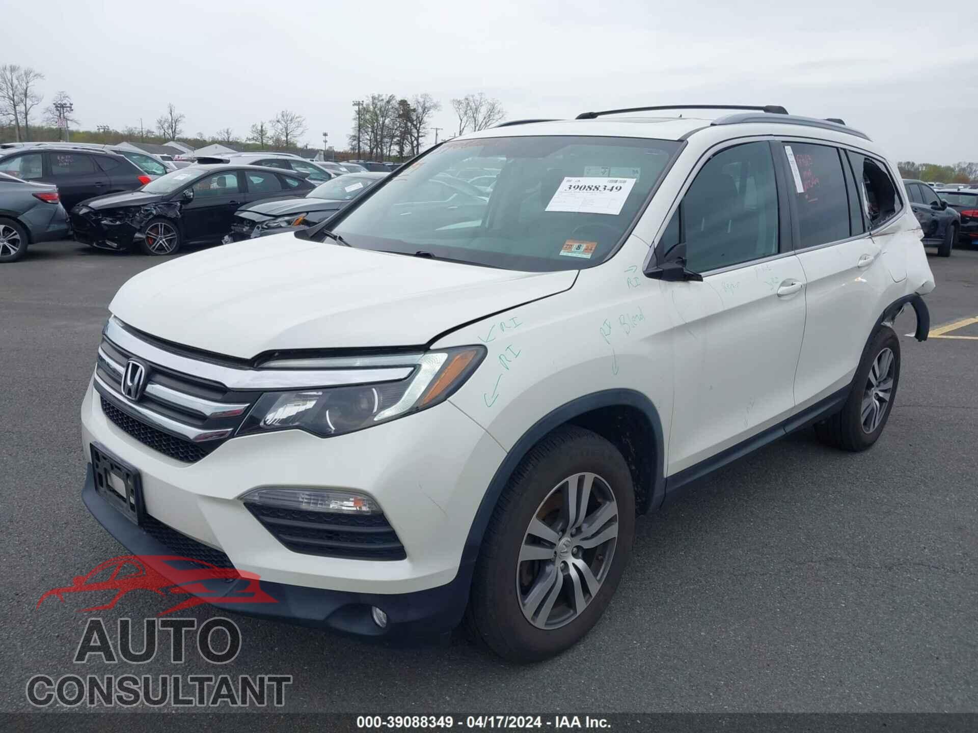 HONDA PILOT 2017 - 5FNYF6H70HB048228