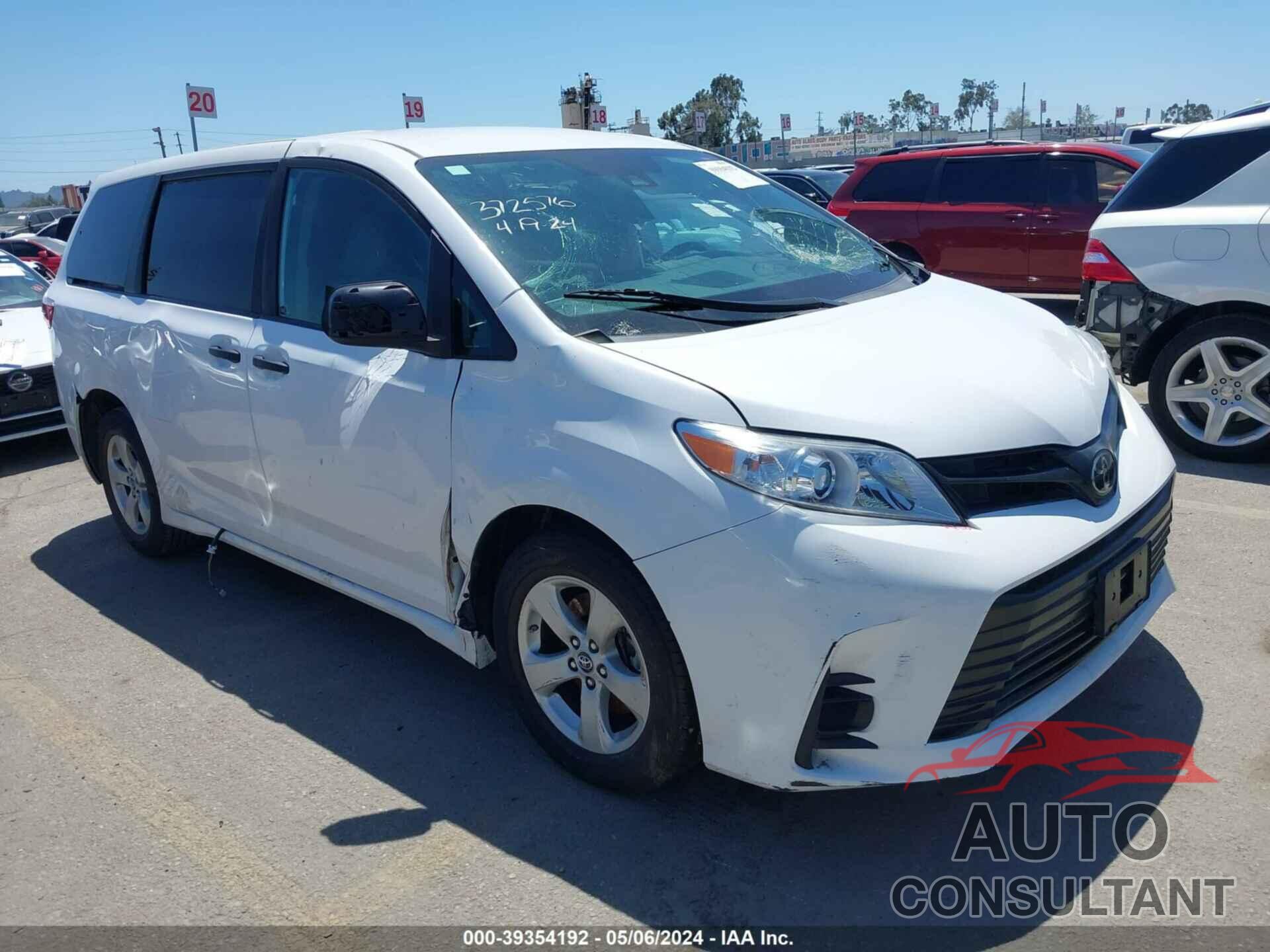 TOYOTA SIENNA 2020 - 5TDZZ3DC2LS023011