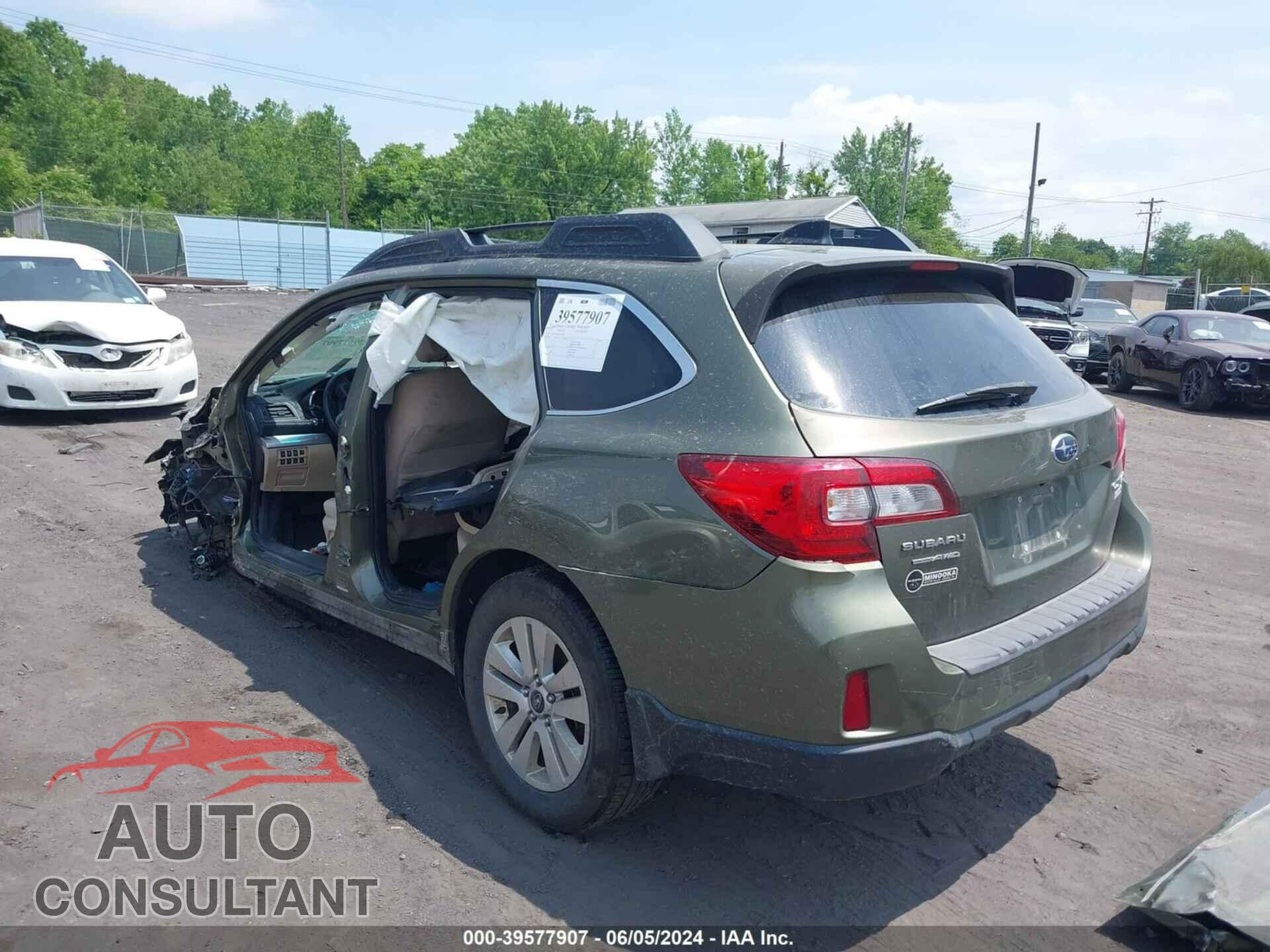 SUBARU OUTBACK 2017 - 4S4BSAFC7H3315801