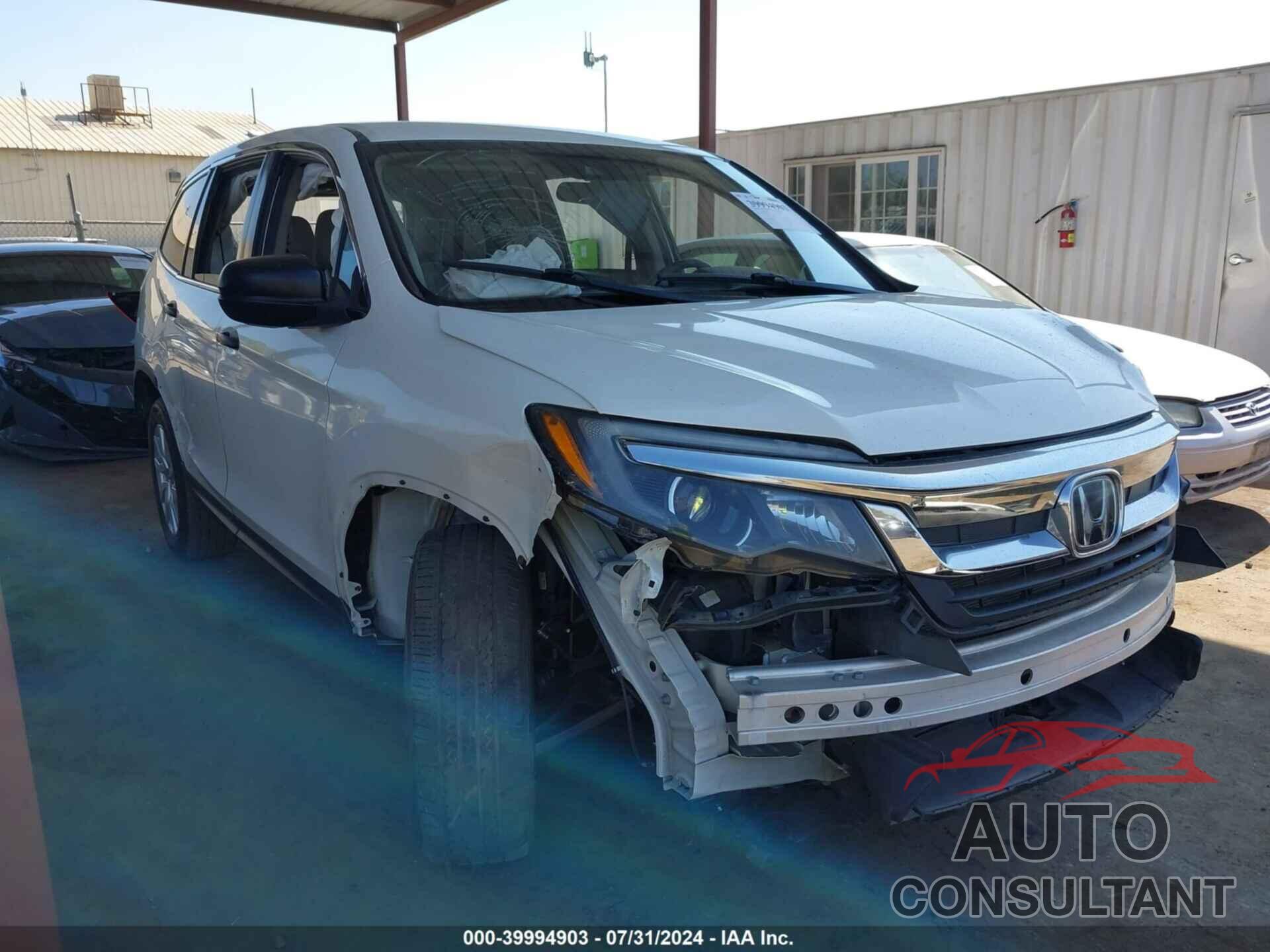 HONDA PILOT 2019 - 5FNYF5H17KB013182