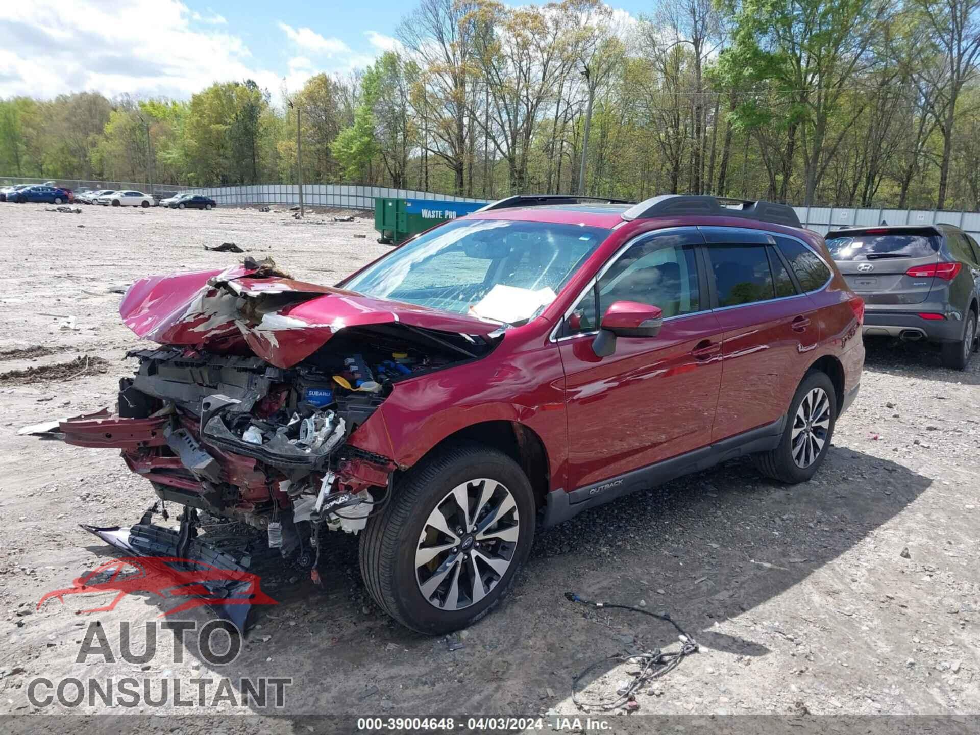 SUBARU OUTBACK 2016 - 4S4BSENC2G3325711