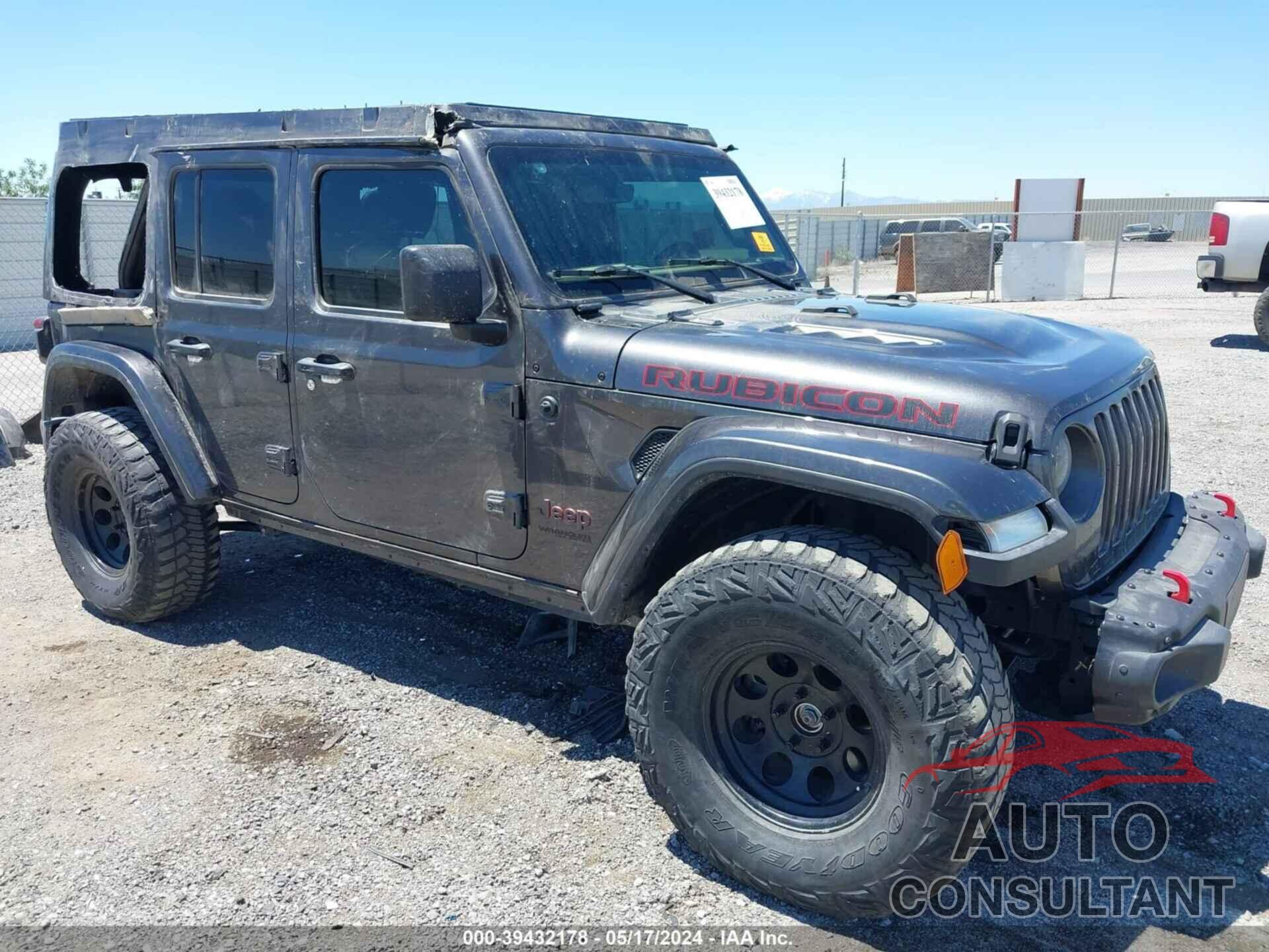 JEEP WRANGLER UNLIMITED 2018 - 1C4HJXFN9JW186101