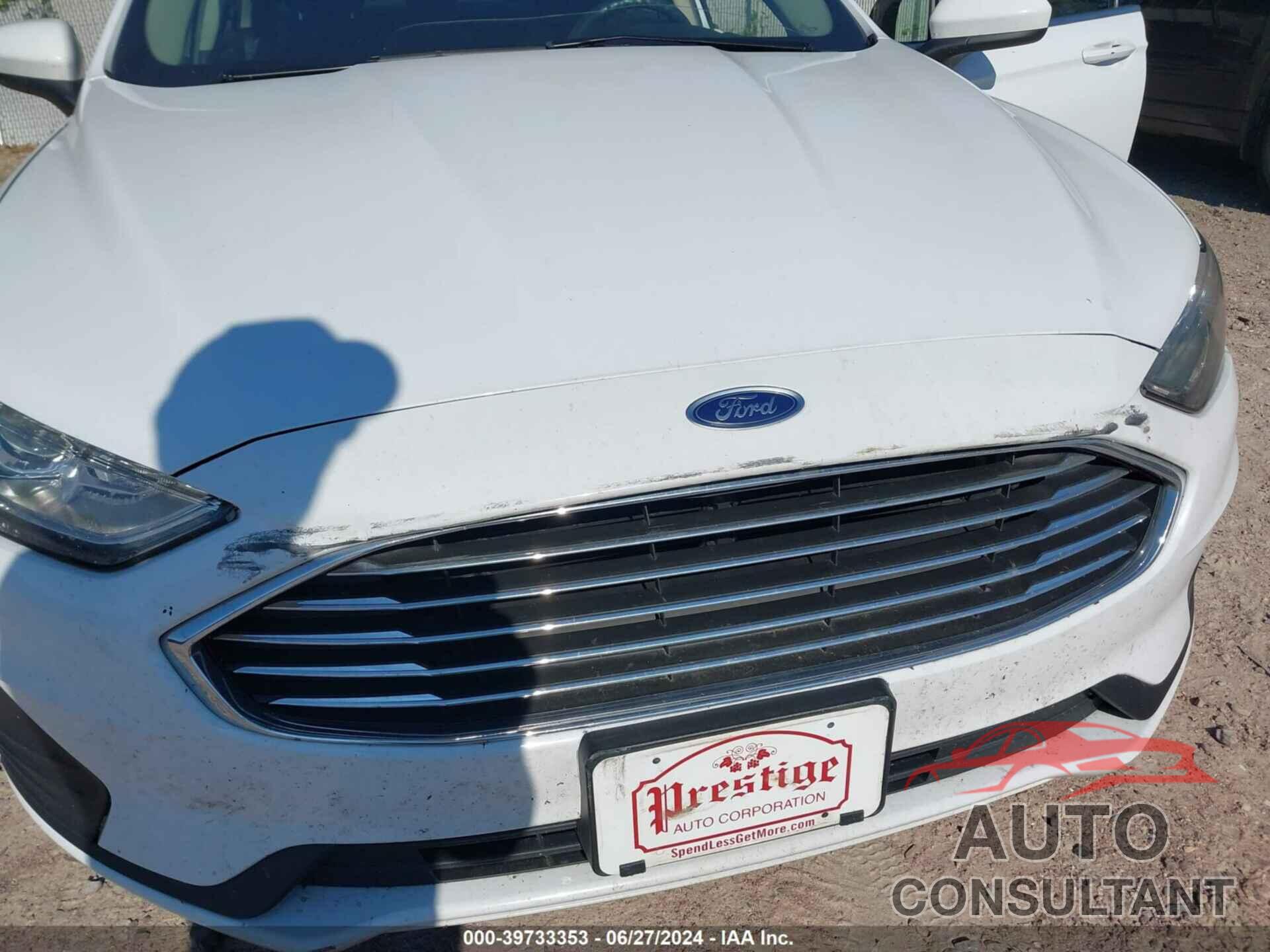 FORD FUSION 2019 - 3FA6P0T9XKR259426