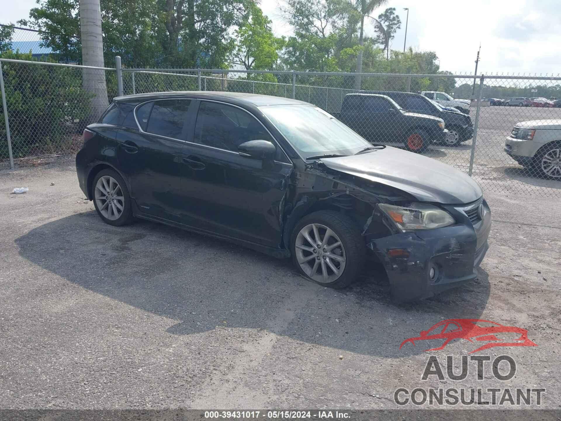 LEXUS CT 200H 2013 - JTHKD5BH1D2156022