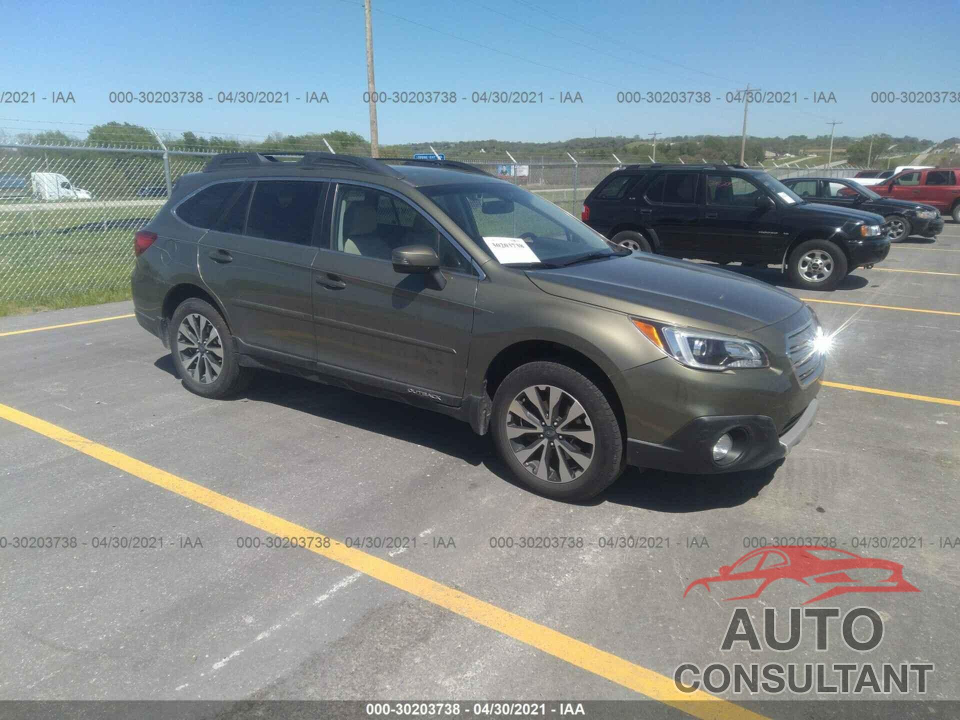 SUBARU OUTBACK 2016 - 4S4BSBNC4G3299515