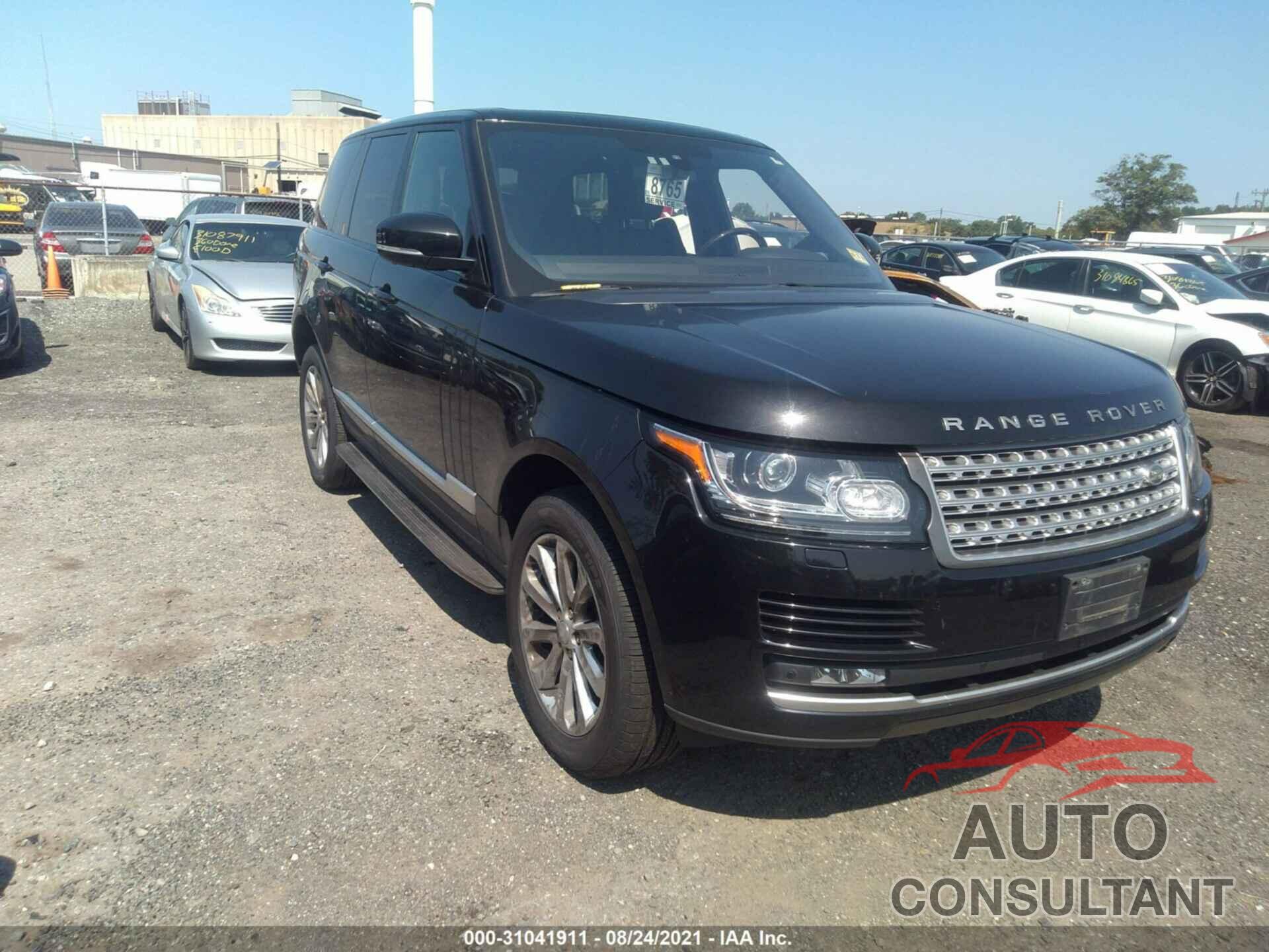 LAND ROVER RANGE ROVER 2016 - SALGS2KF6GA293082