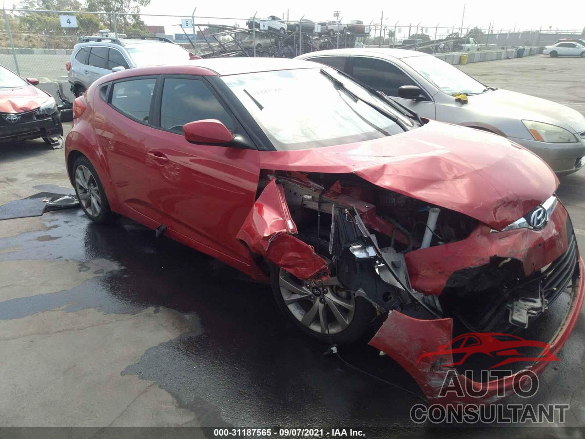 HYUNDAI VELOSTER 2017 - KMHTC6AD6HU311201