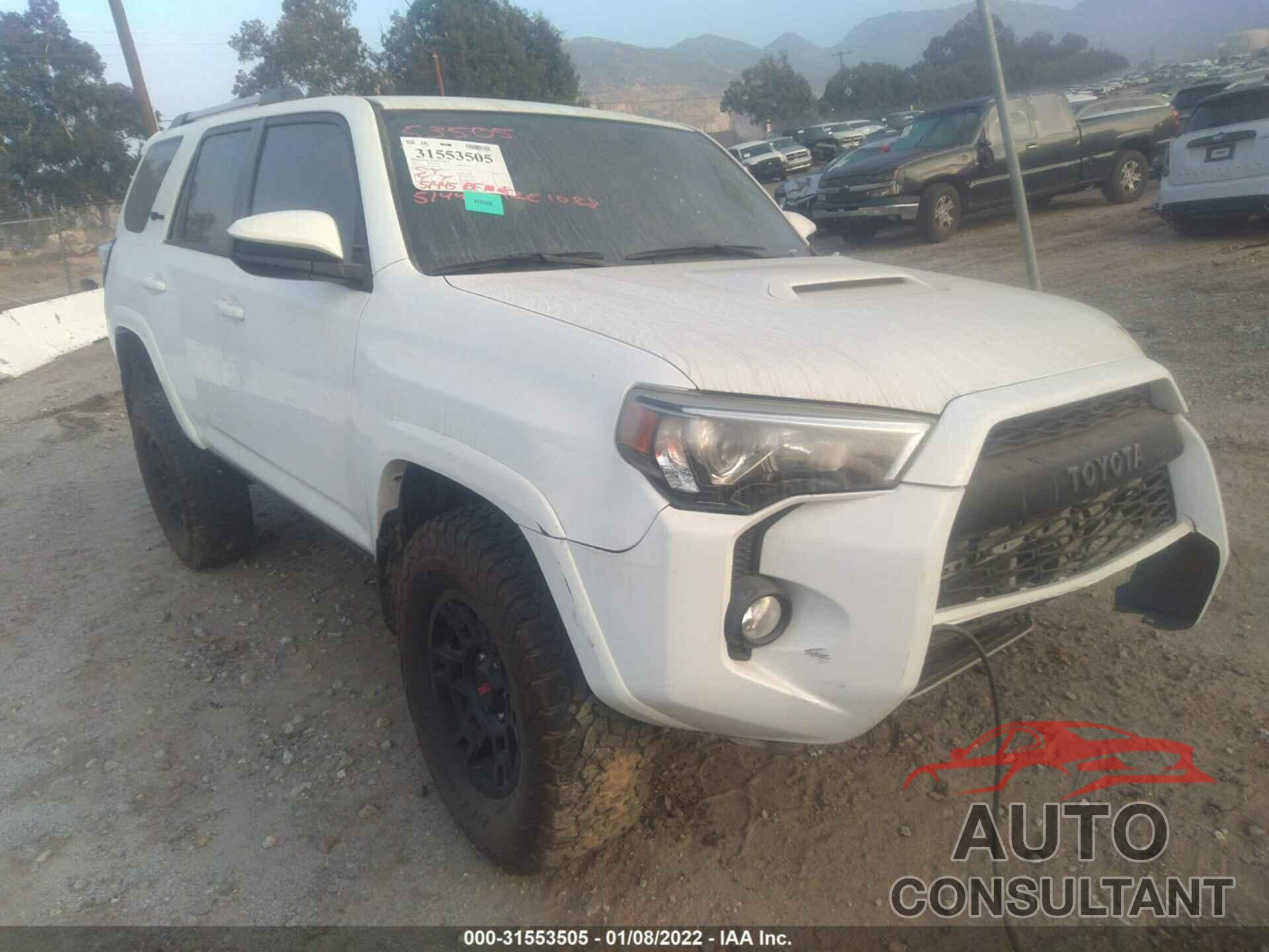 TOYOTA 4RUNNER 2017 - JTEBU5JR9H5477897