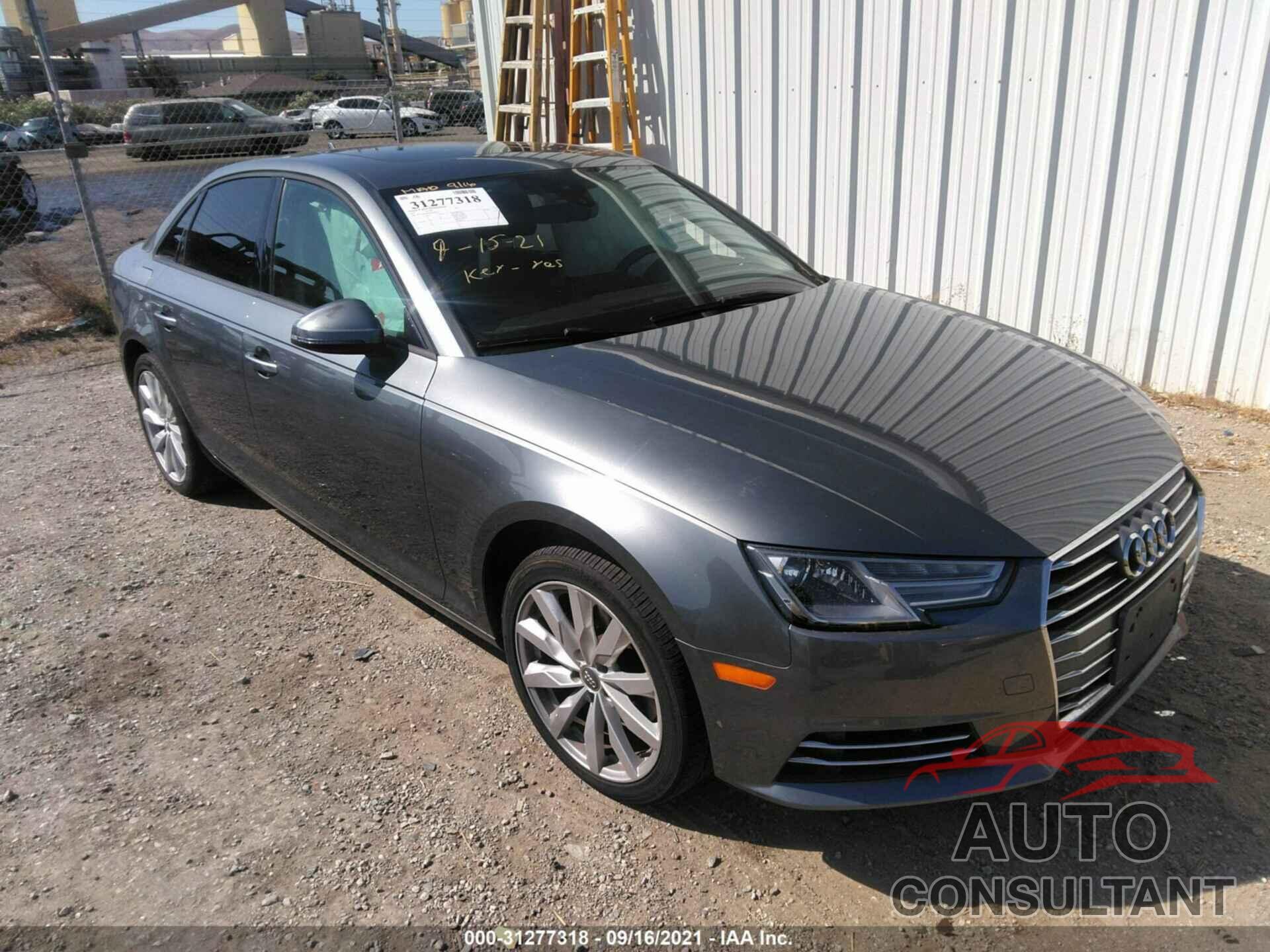 AUDI A4 2017 - WAUGMAF40HN065543