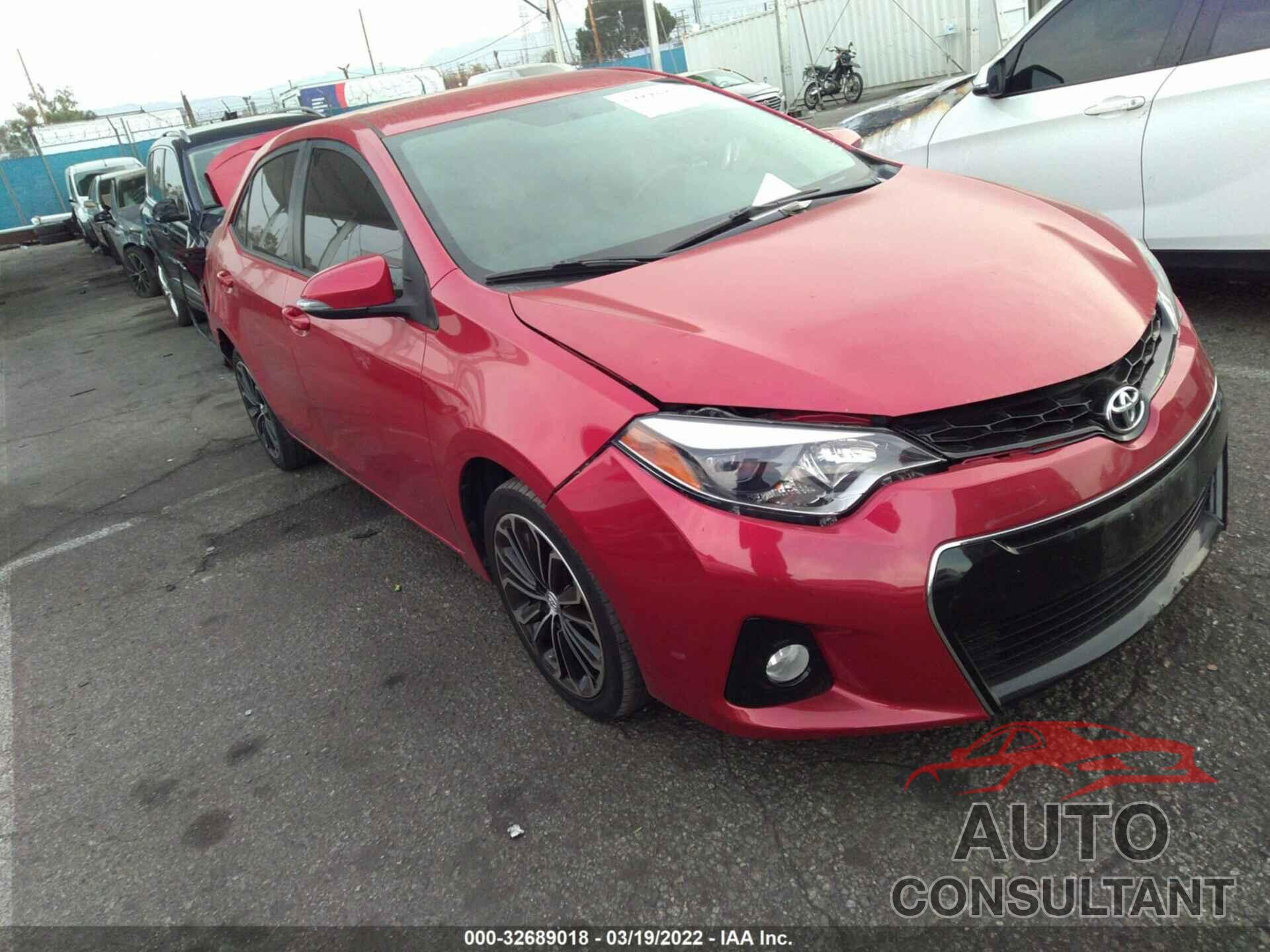 TOYOTA COROLLA 2016 - 5YFBURHE4GP465382