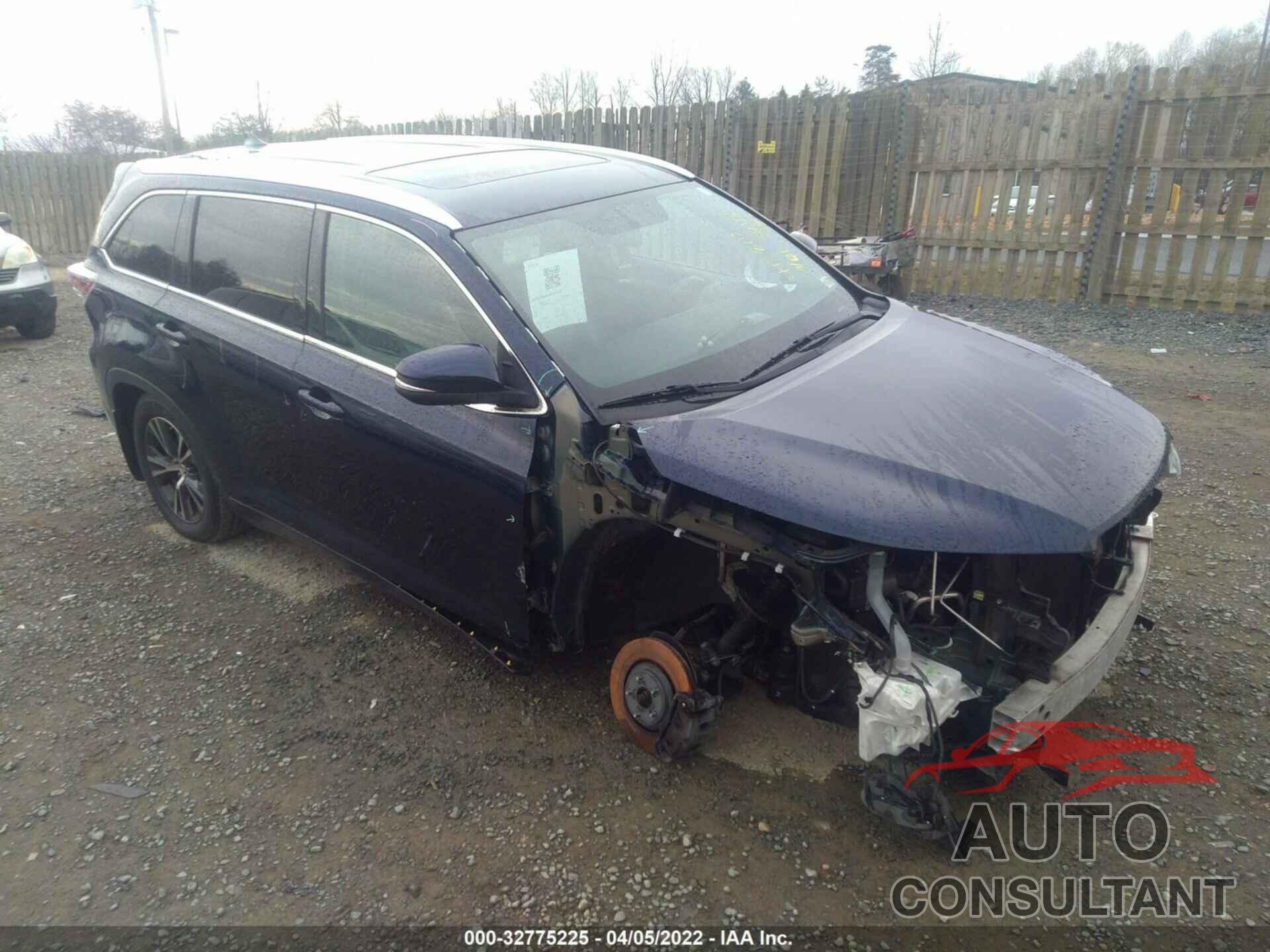 TOYOTA HIGHLANDER 2016 - 5TDJKRFH3GS253918