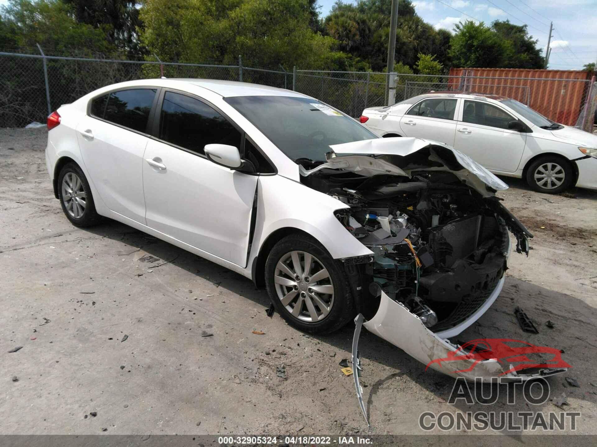 KIA FORTE 2016 - KNAFX4A60G5470748