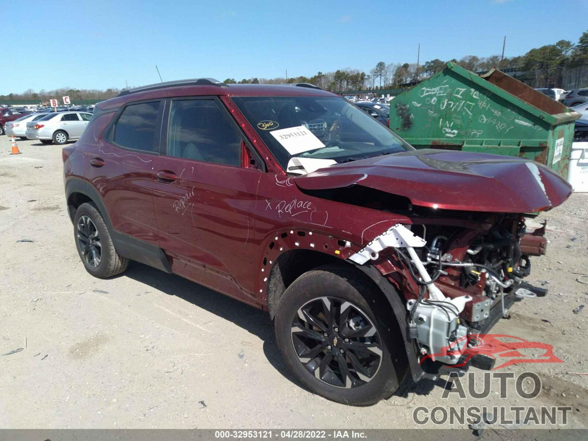 CHEVROLET TRAILBLAZER 2022 - KL79MRSL1NB015509