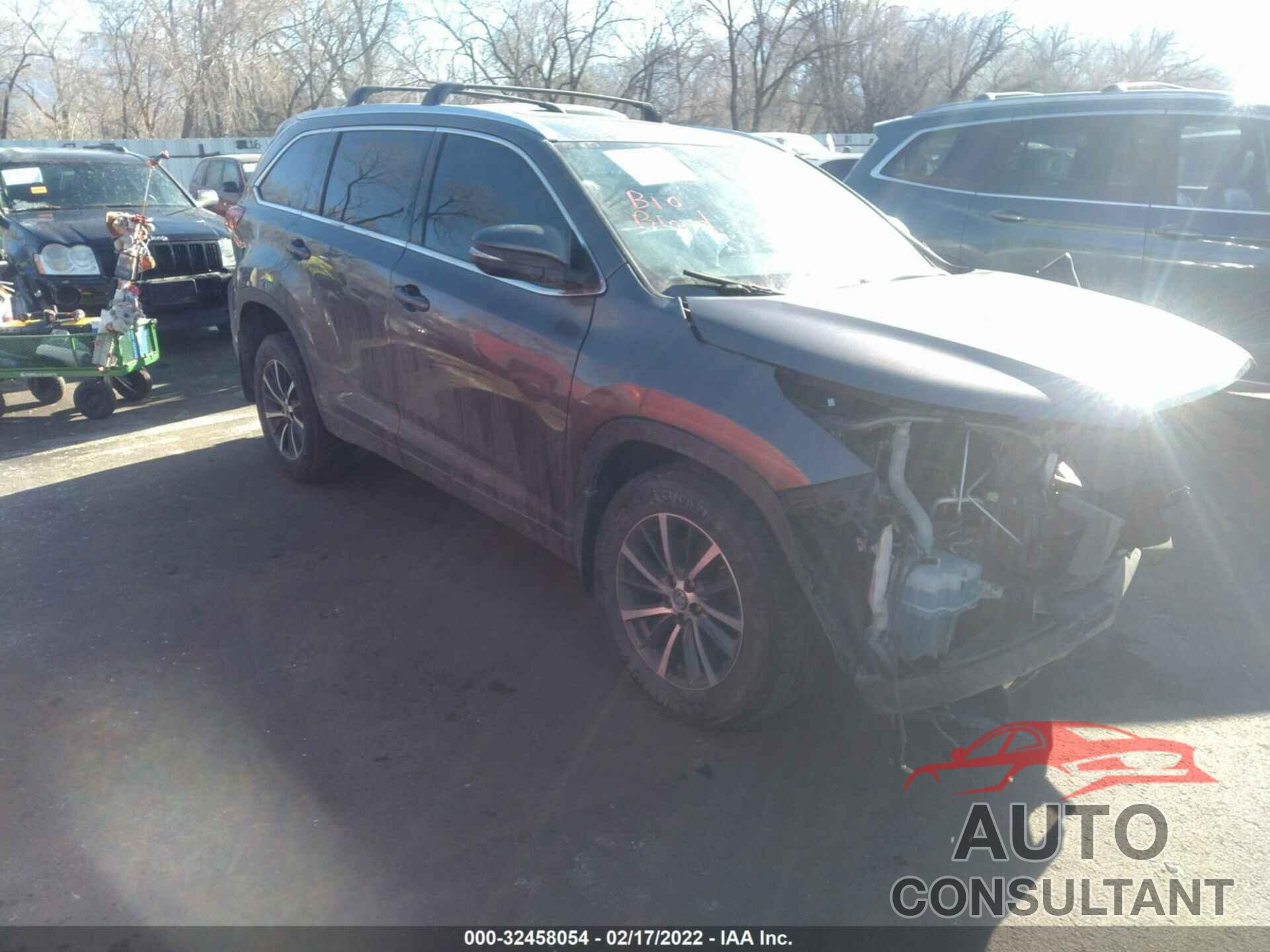TOYOTA HIGHLANDER 2018 - 5TDJZRFHXJS830253