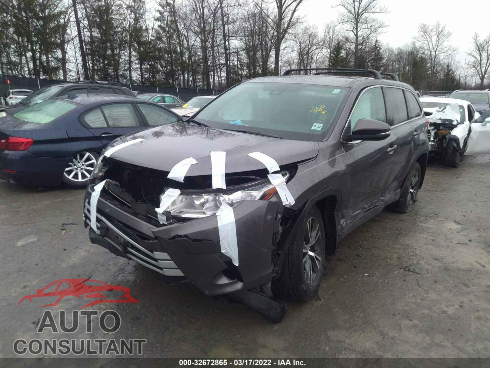 TOYOTA HIGHLANDER 2017 - 5TDBZRFH3HS453652