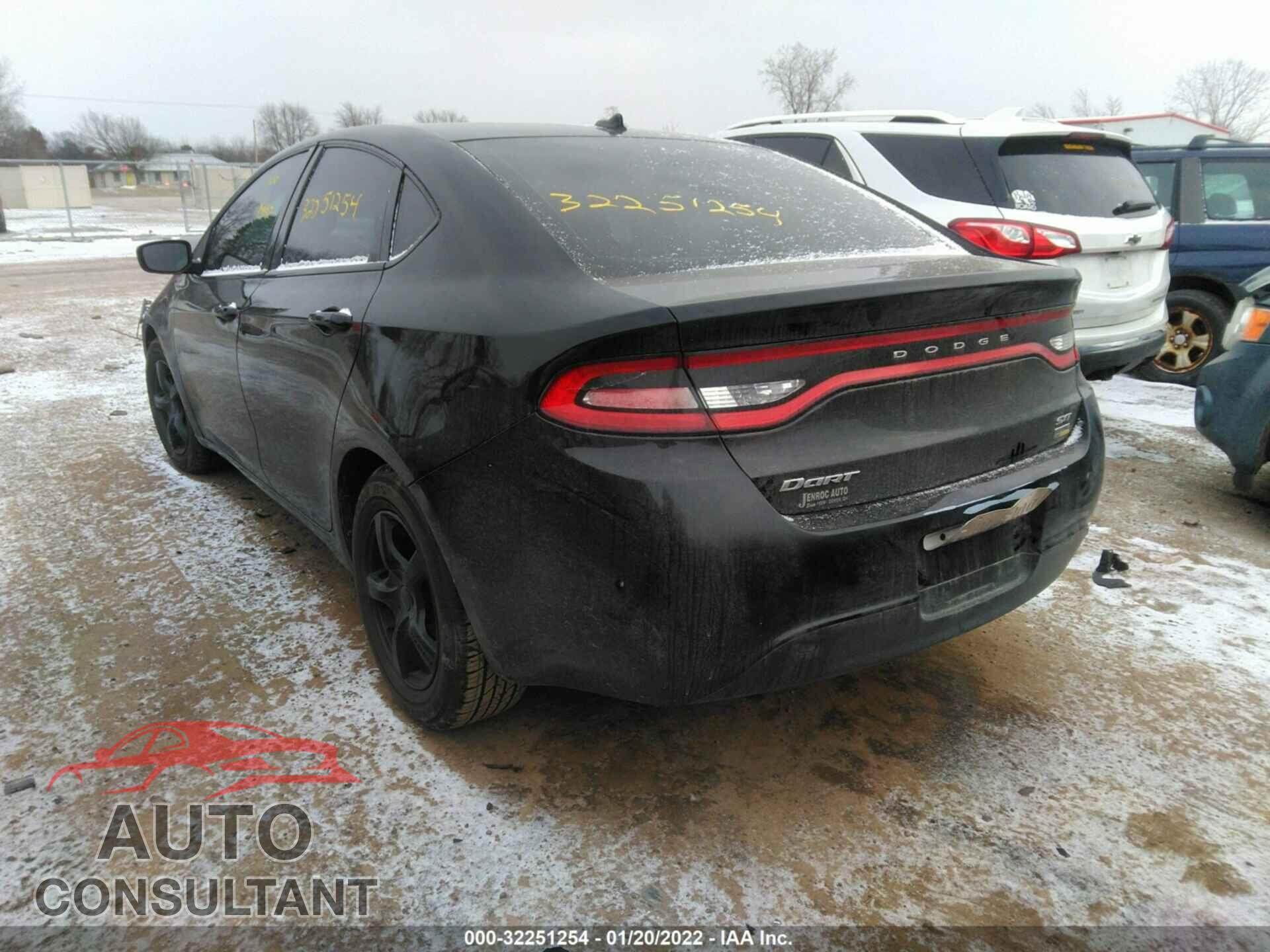 DODGE DART 2016 - 1C3CDFBA7GD623391