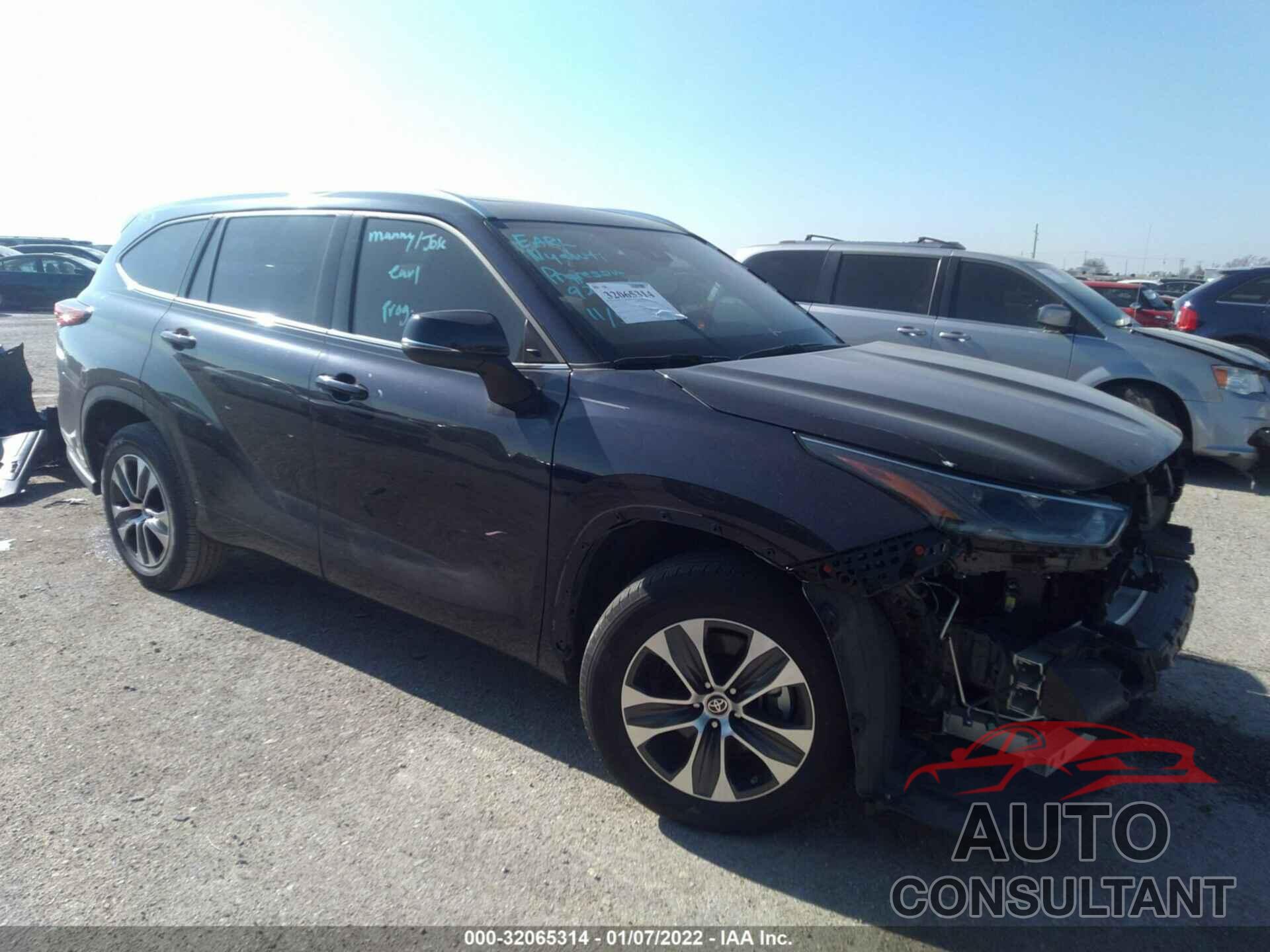 TOYOTA HIGHLANDER 2021 - 5TDGZRAH7MS043721