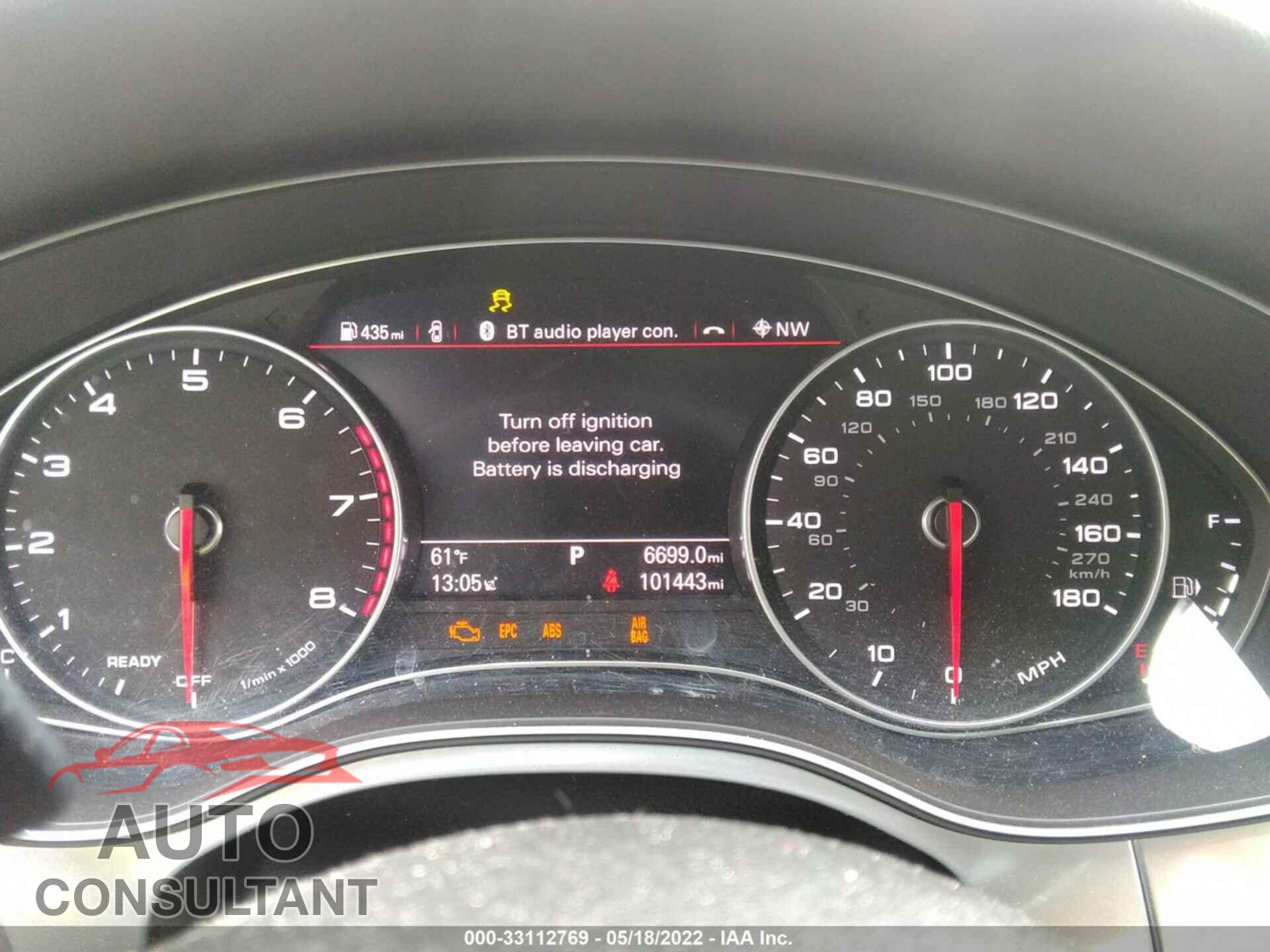 AUDI A6 2016 - WAUFGAFC7GN114536