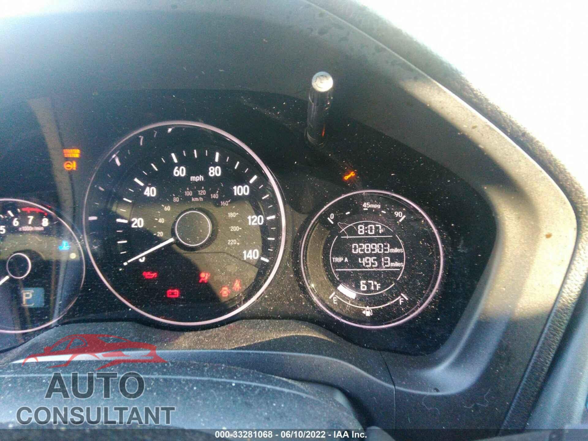 HONDA HR-V 2017 - 3CZRU6H77HM728045