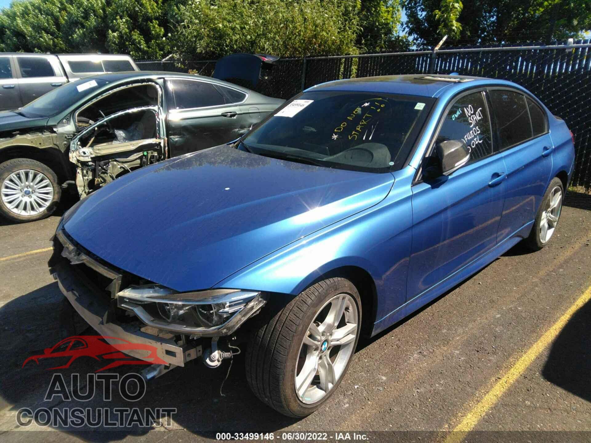 BMW 3 SERIES 2016 - WBA8E3G53GNT80596