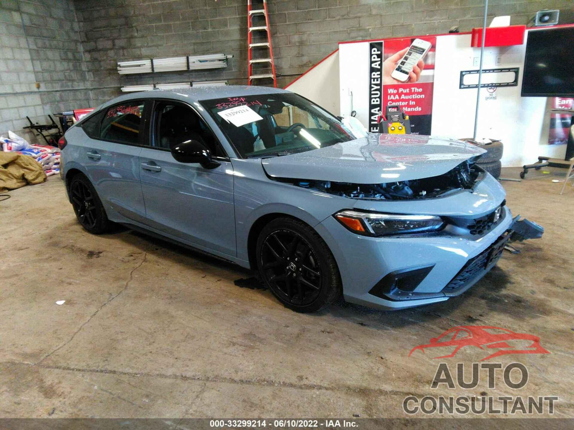 HONDA CIVIC HATCHBACK 2022 - 19XFL2H86NE008562