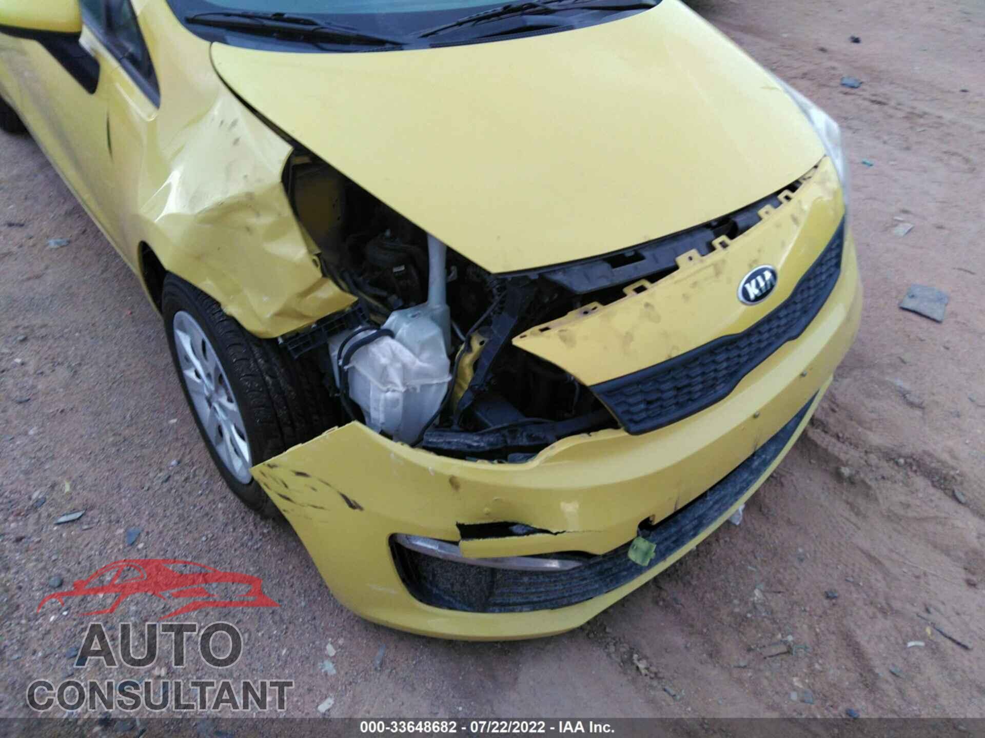KIA RIO 2016 - KNADM4A36G6565167