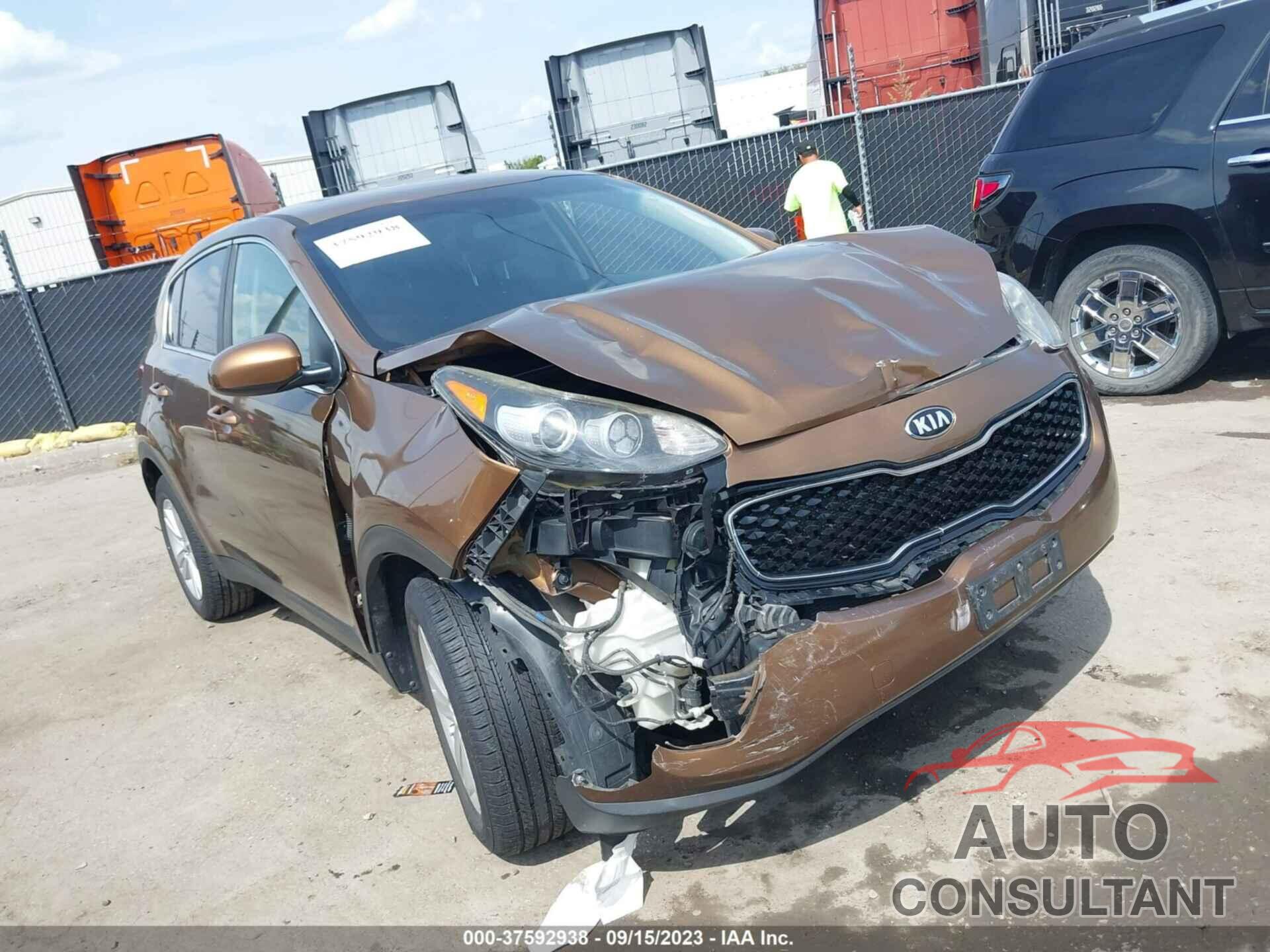 KIA SPORTAGE 2017 - KNDPMCAC2H7162695