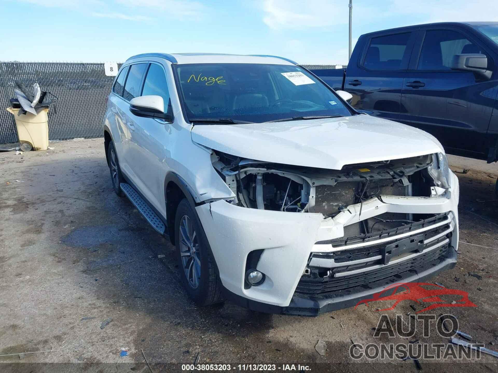 TOYOTA HIGHLANDER 2019 - 5TDKZRFH2KS324082