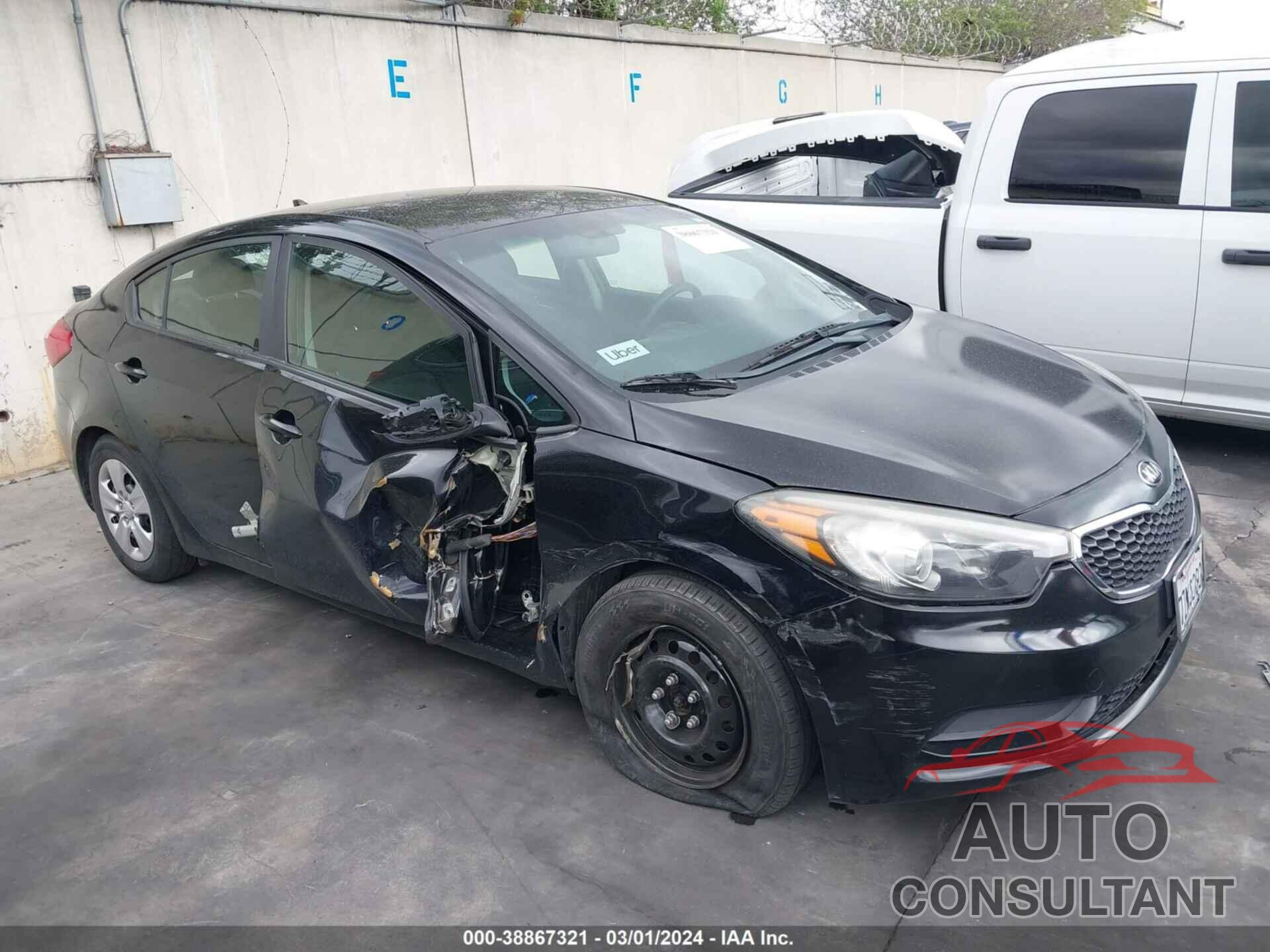 KIA FORTE 2016 - KNAFK4A65G5611215