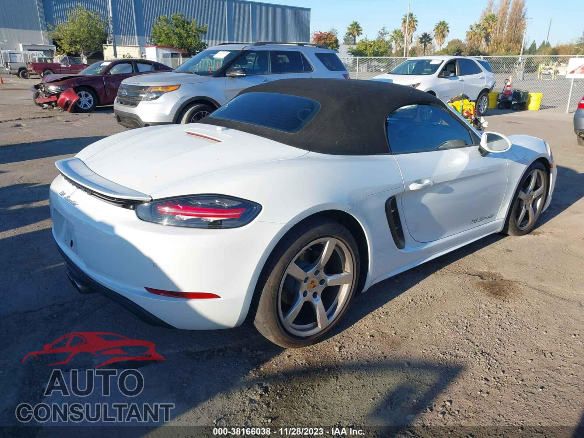 PORSCHE 718 BOXSTER 2017 - WP0CA2A85HS221619