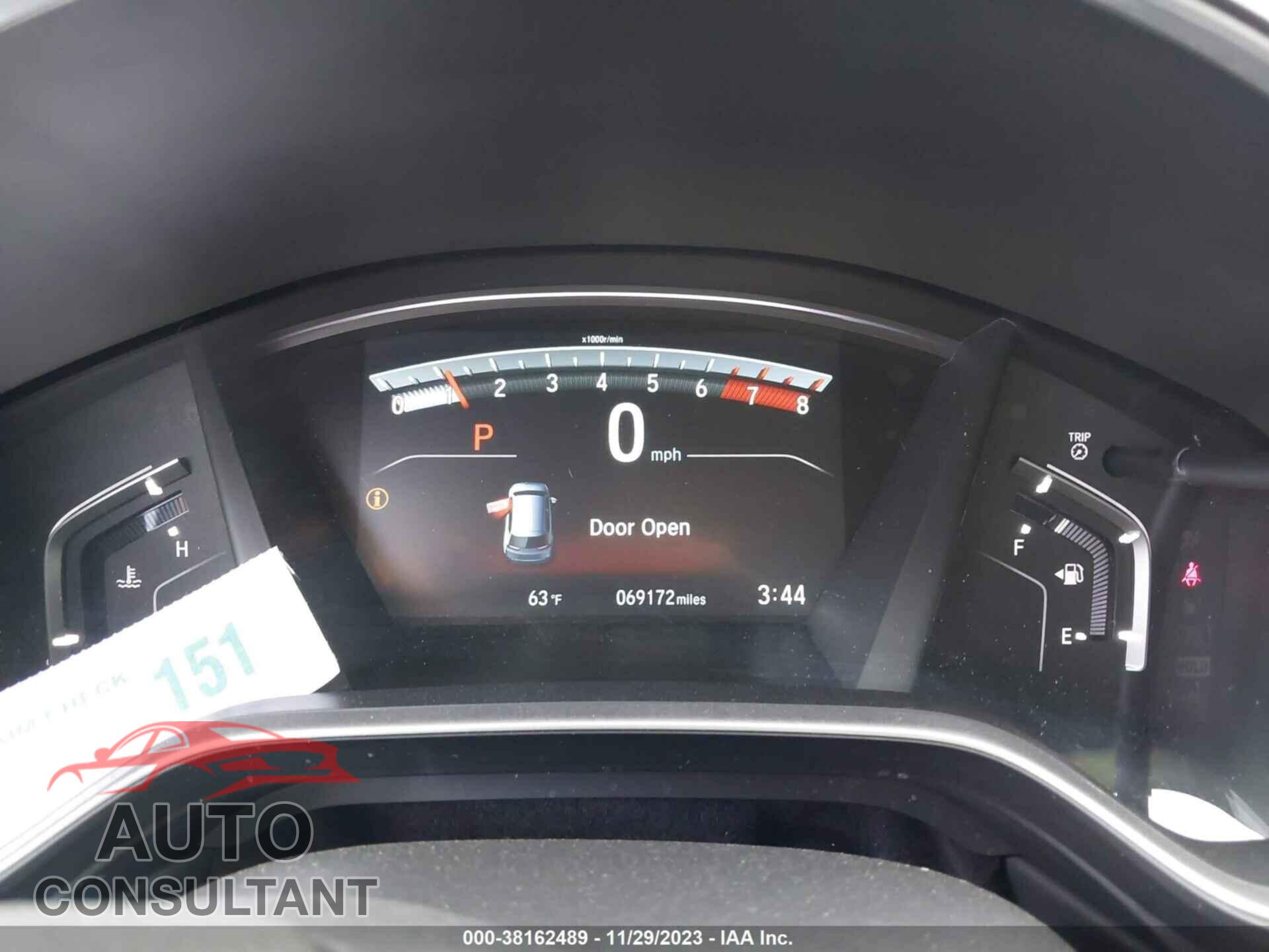 HONDA CR-V 2017 - 2HKRW2H54HH681246