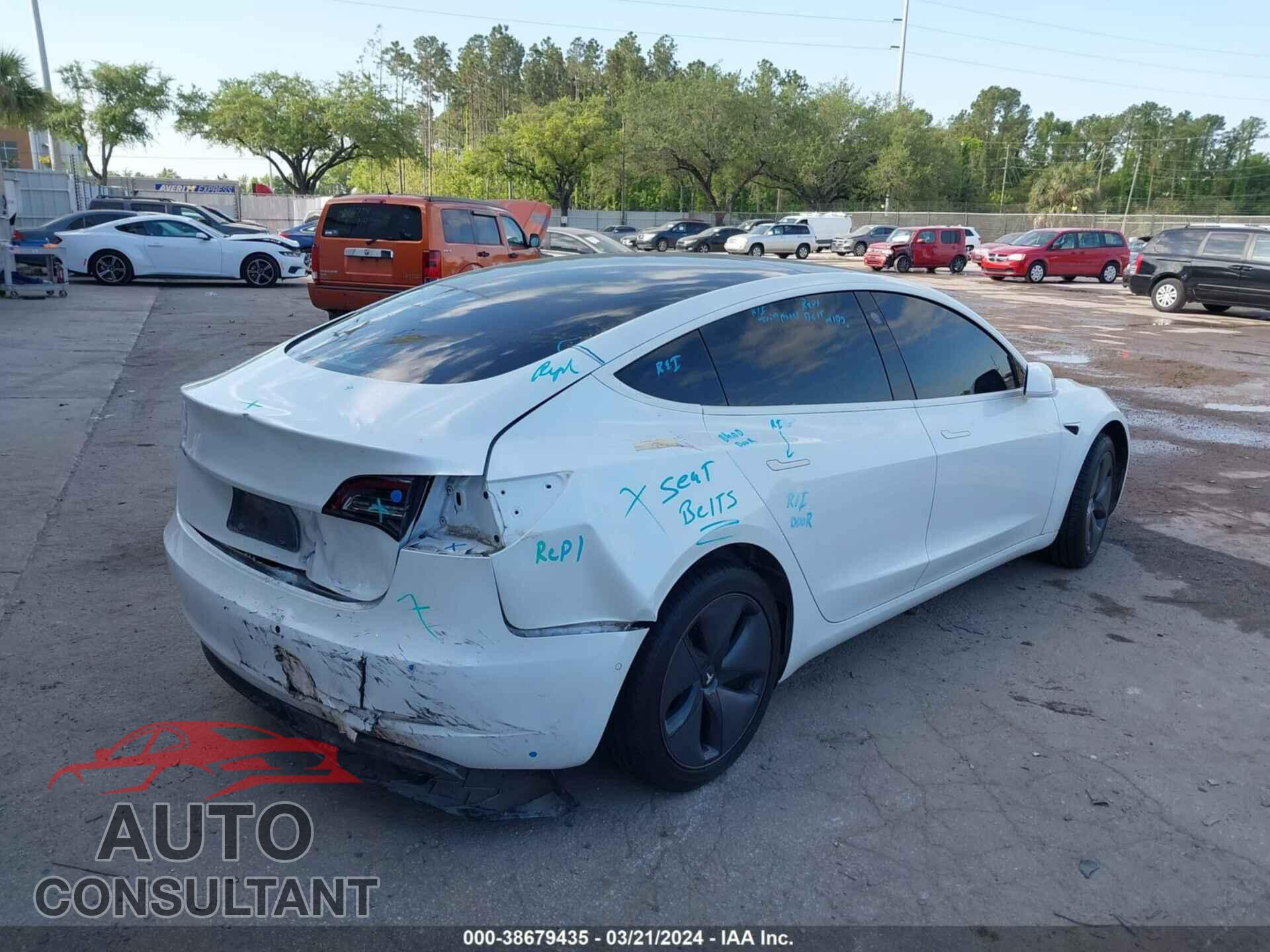 TESLA MODEL 3 2019 - 5YJ3E1EA8KF483229
