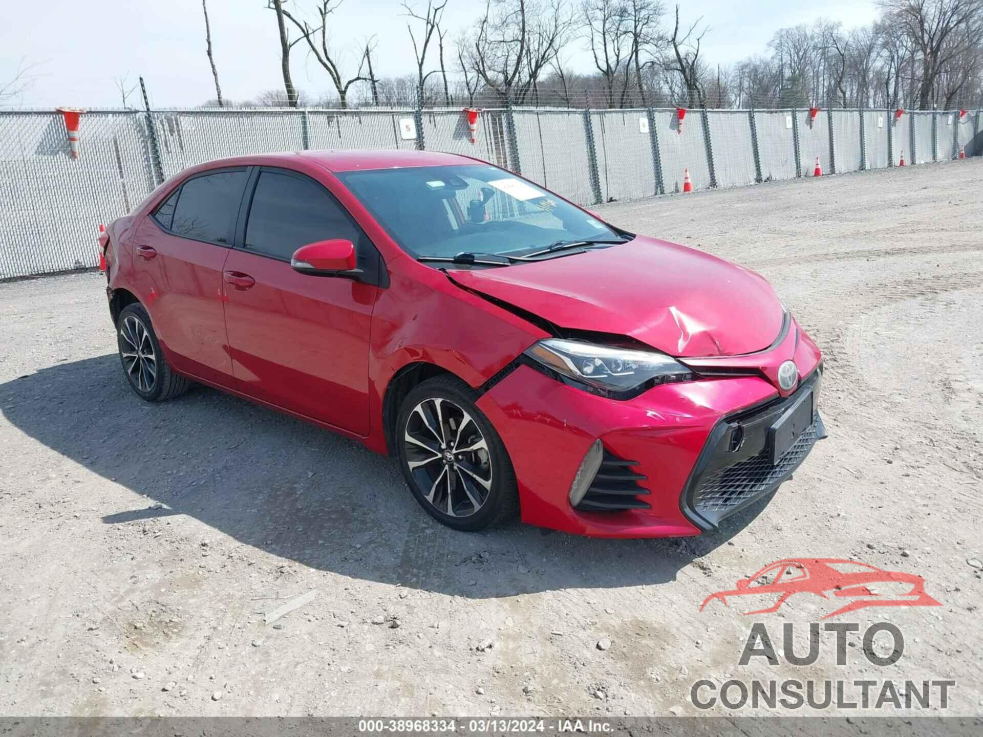 TOYOTA COROLLA 2019 - 5YFBURHE7KP927359