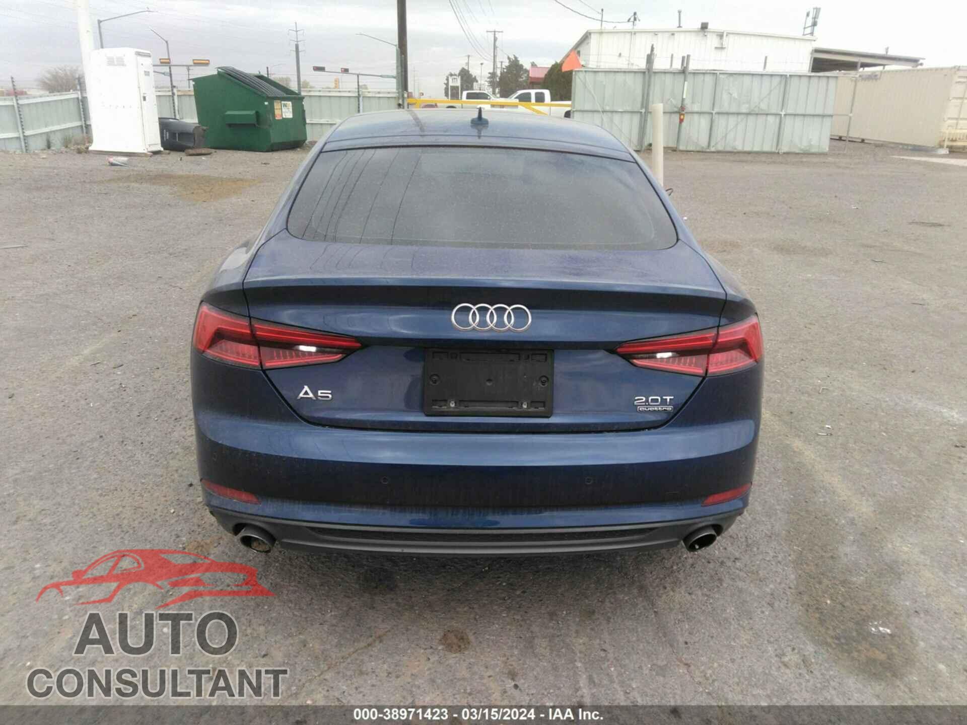 AUDI A5 2018 - WAUFNCF55JA010421