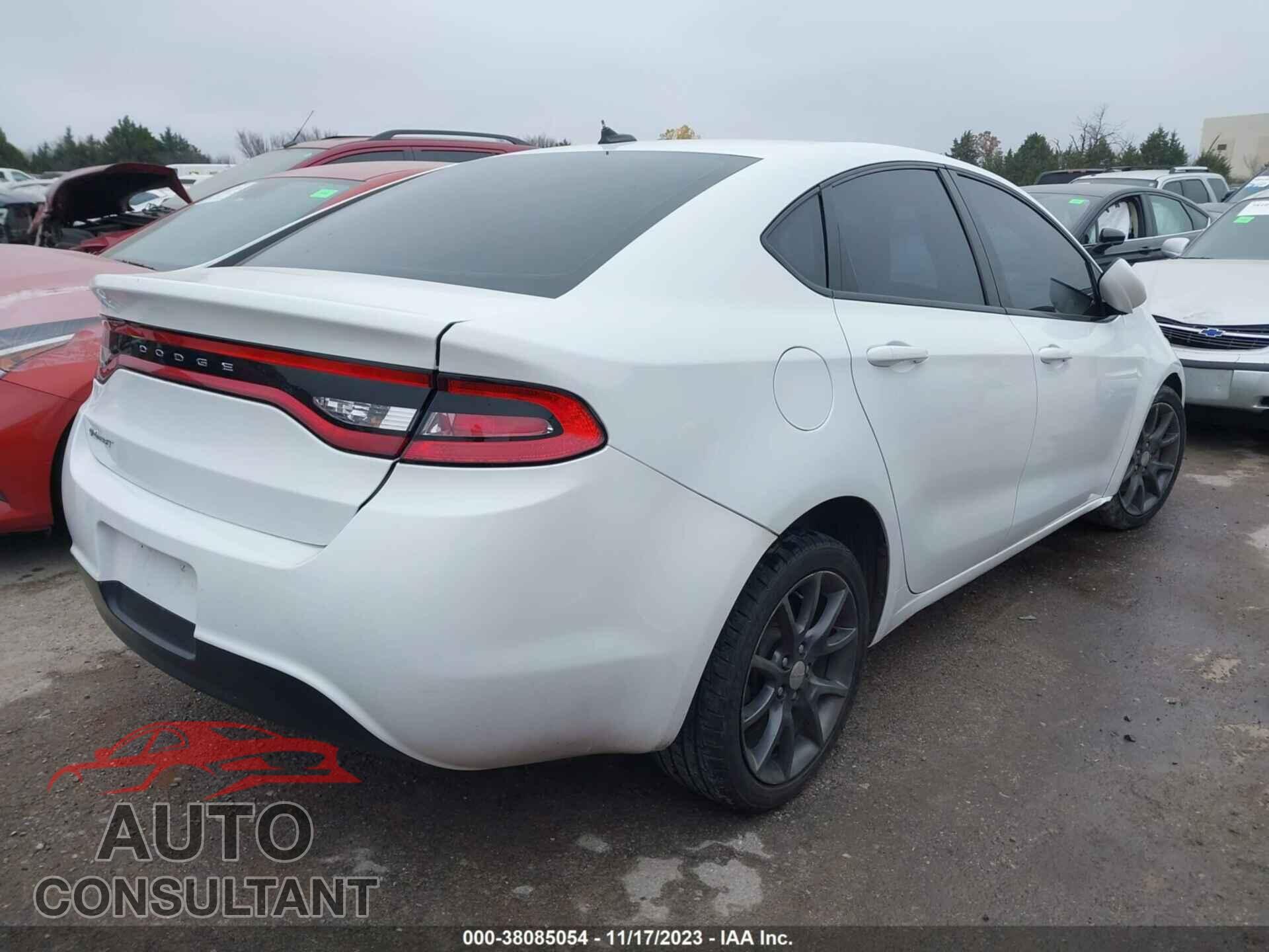 DODGE DART 2016 - 1C3CDFAA2GD606712