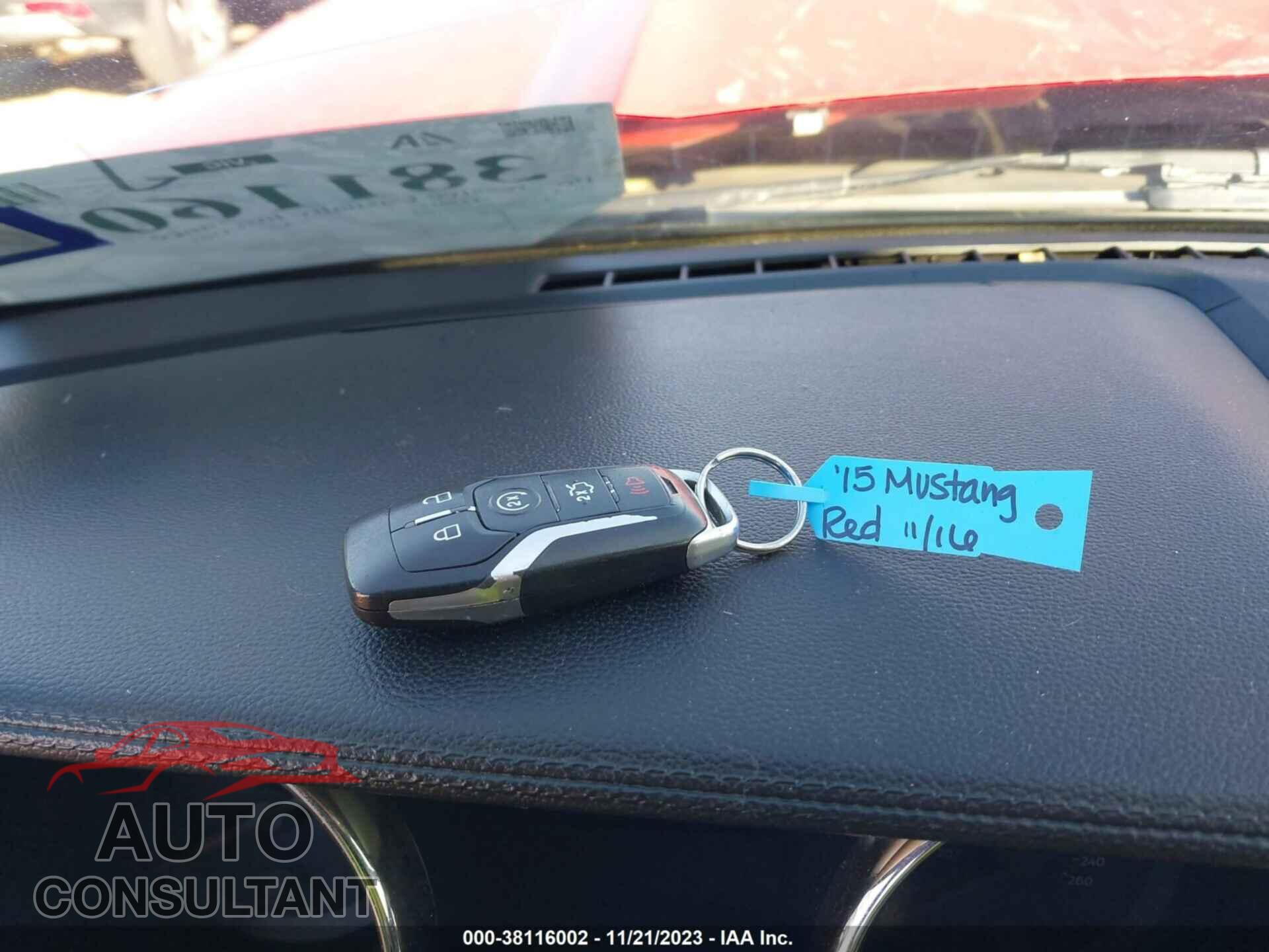 FORD MUSTANG 2015 - 1FA6P8AM5F5321958