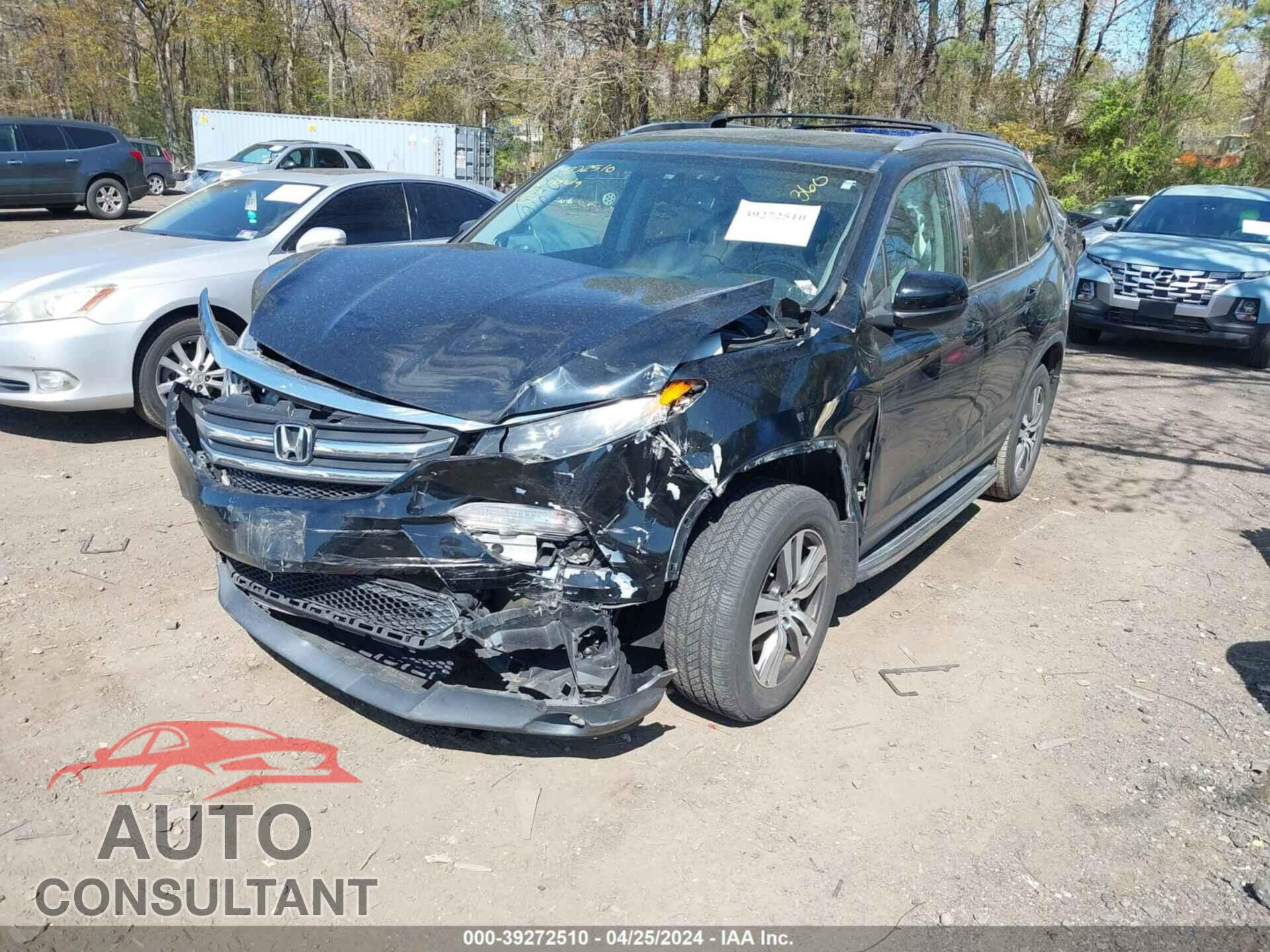 HONDA PILOT 2016 - 5FNYF6H53GB017357
