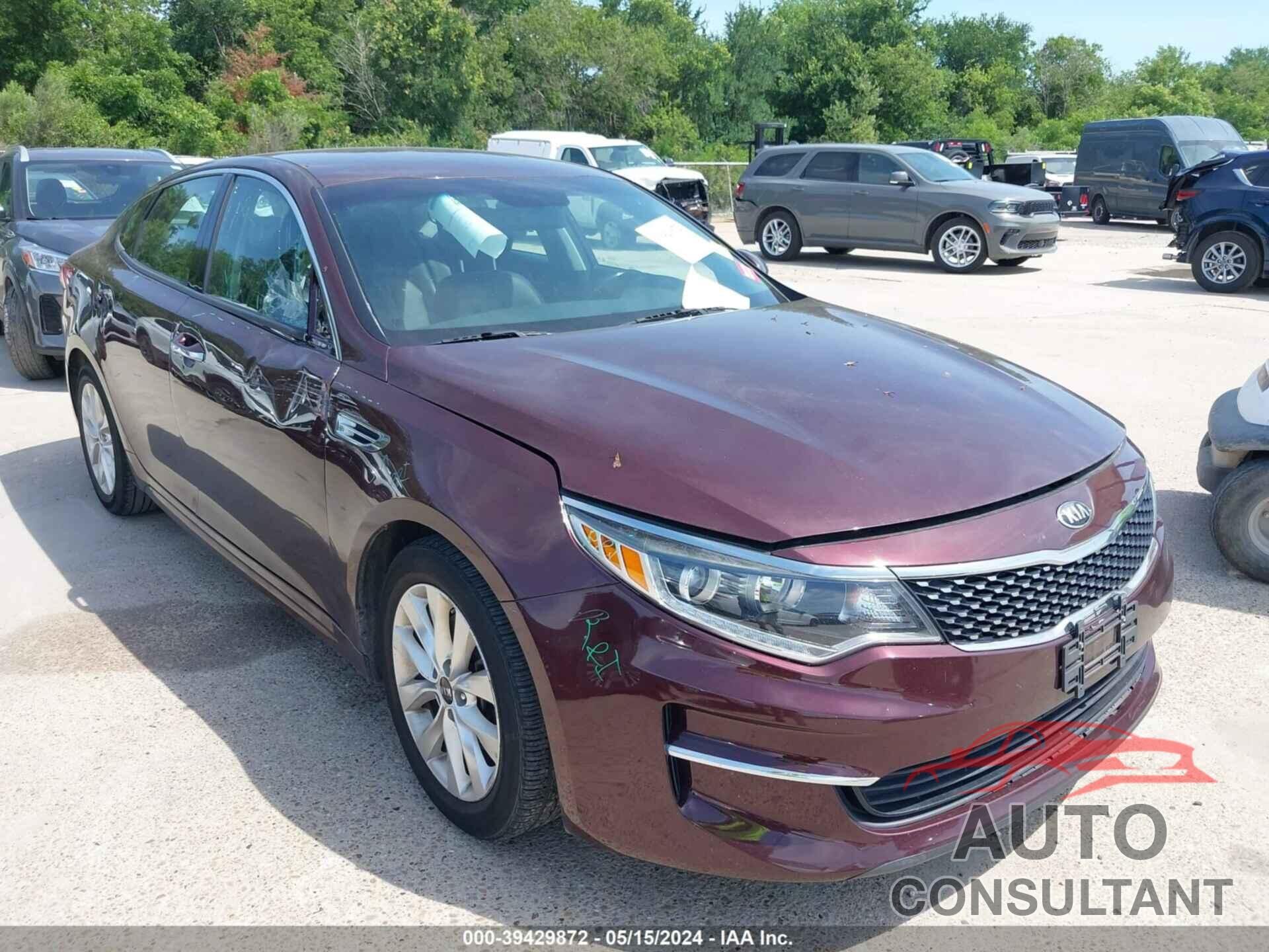 KIA OPTIMA 2018 - 5XXGU4L35JG224882